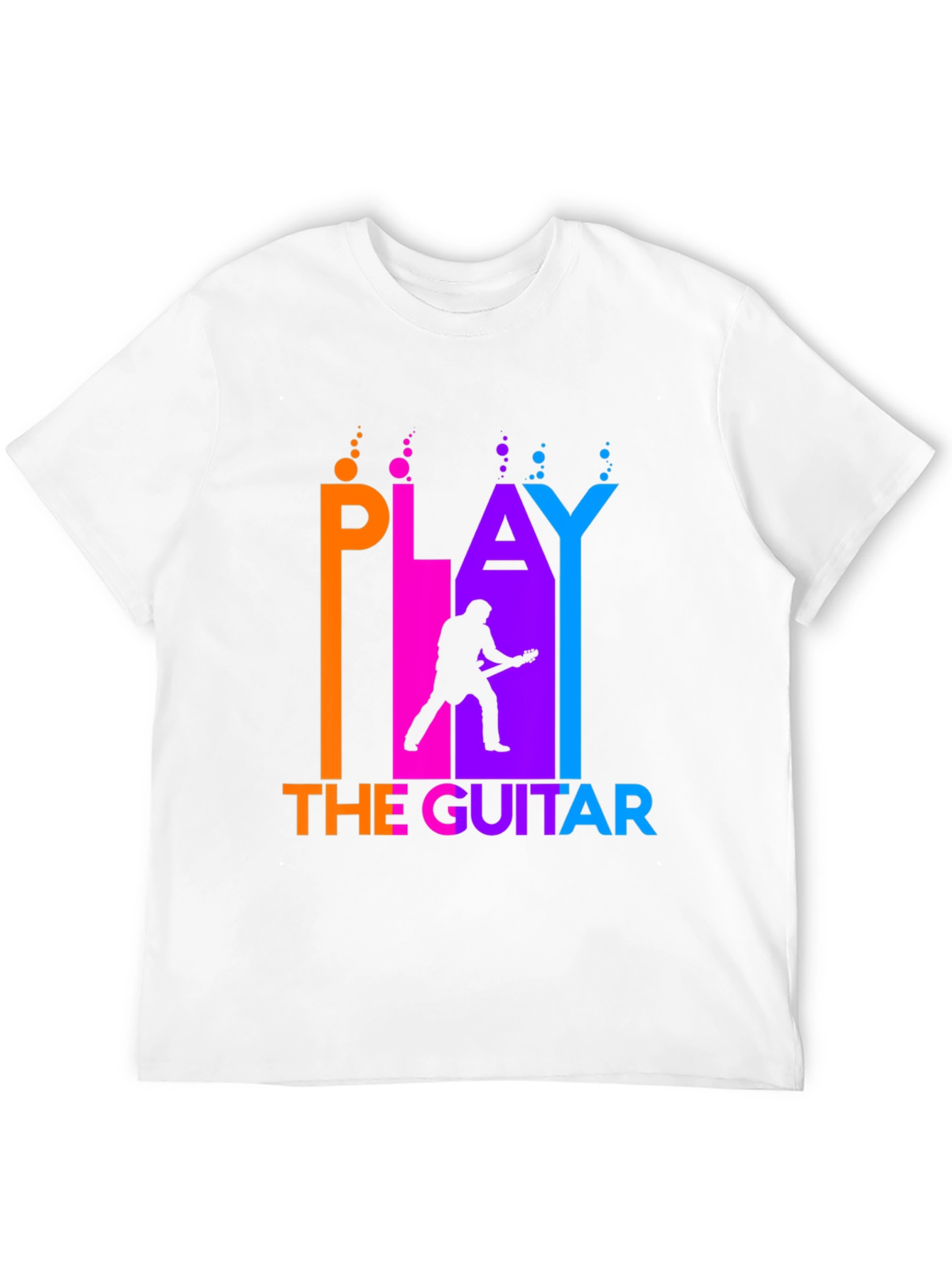 Play The Guitar Black Graphic Tee