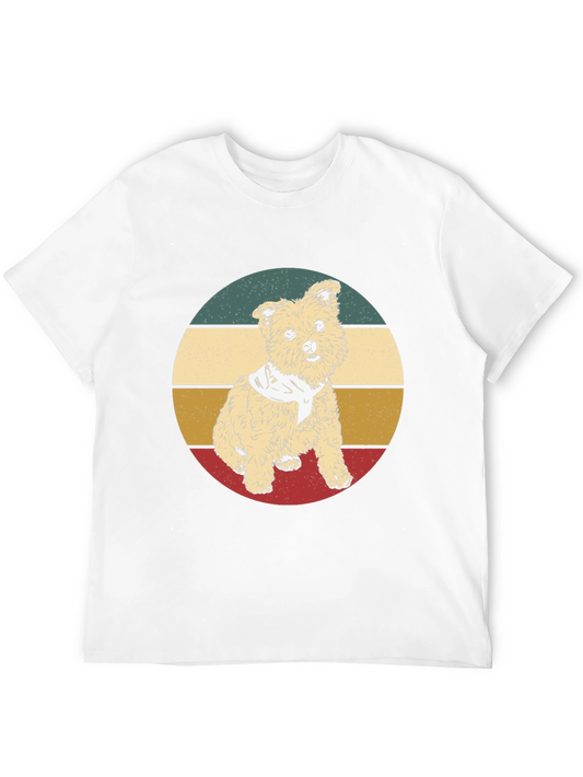 Retro Dog Graphic Tee - Vintage Style T-Shirt