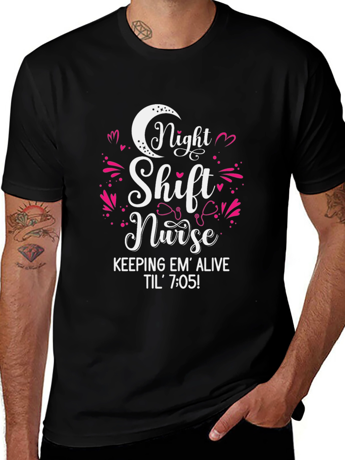 Night Shift Nurse Tee - Keeping Em Alive