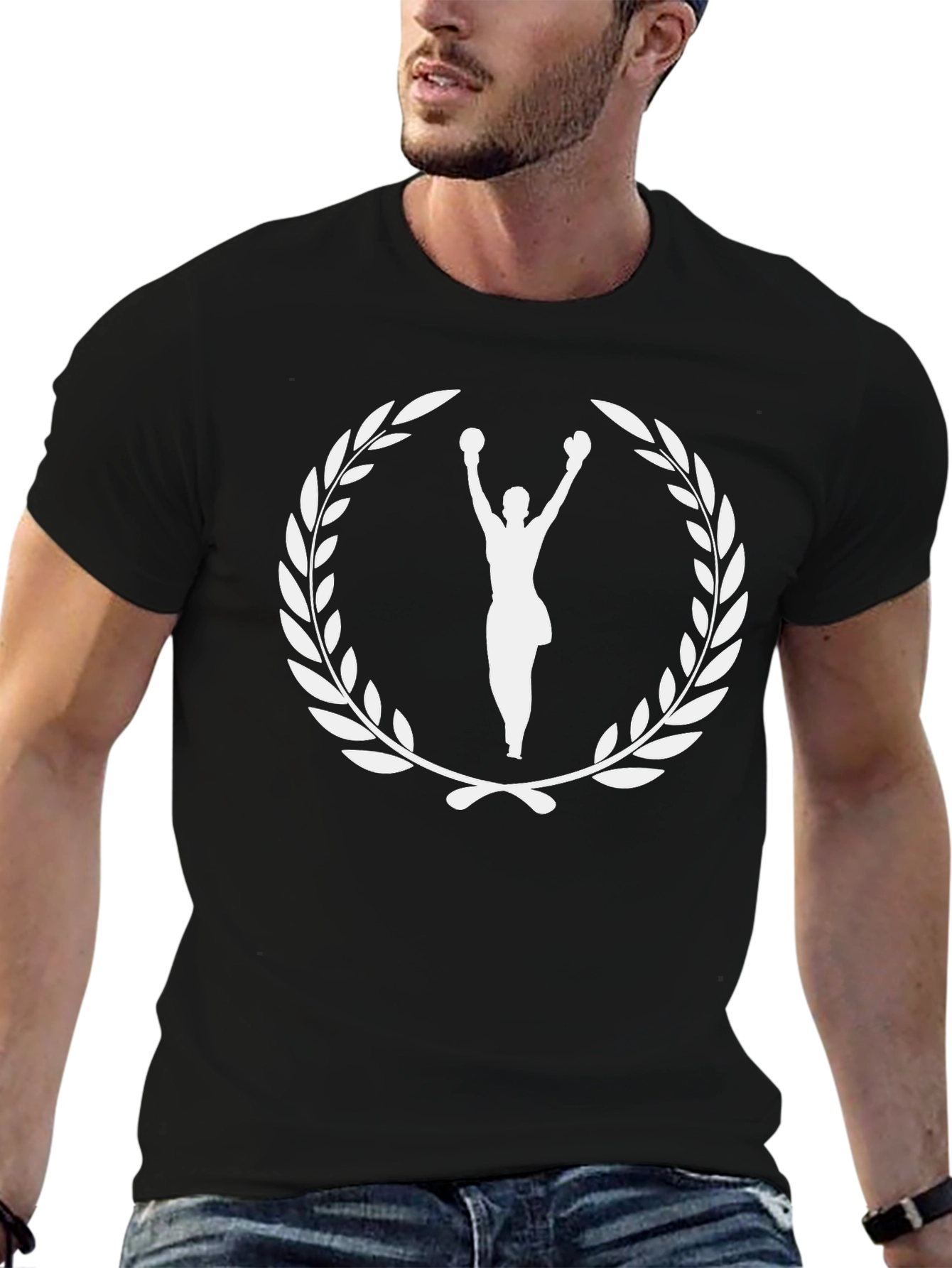 Rocky Balboa Black T-Shirt - Iconic Boxer Design