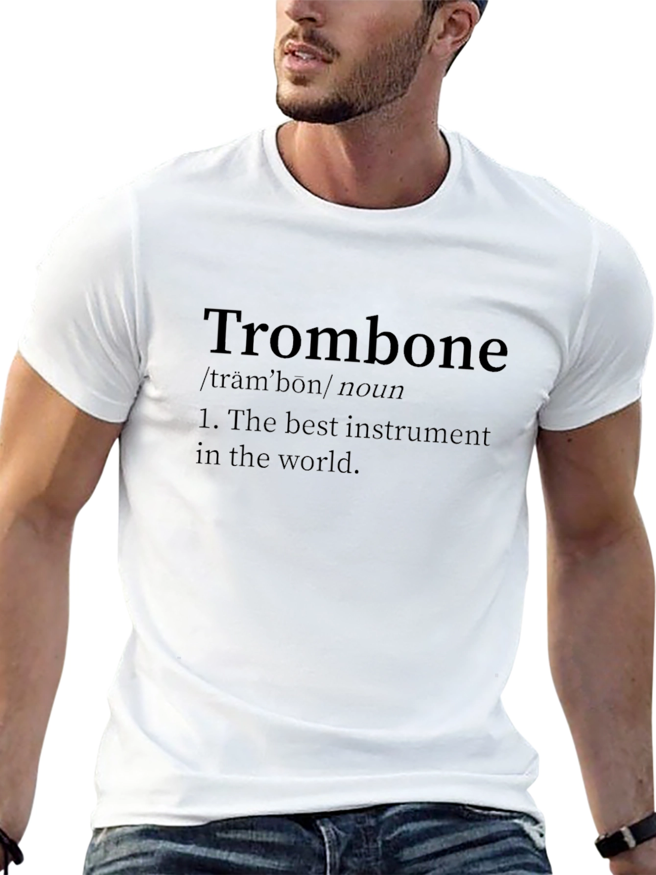 Trombone Definition Black T-Shirt - Musician Gift