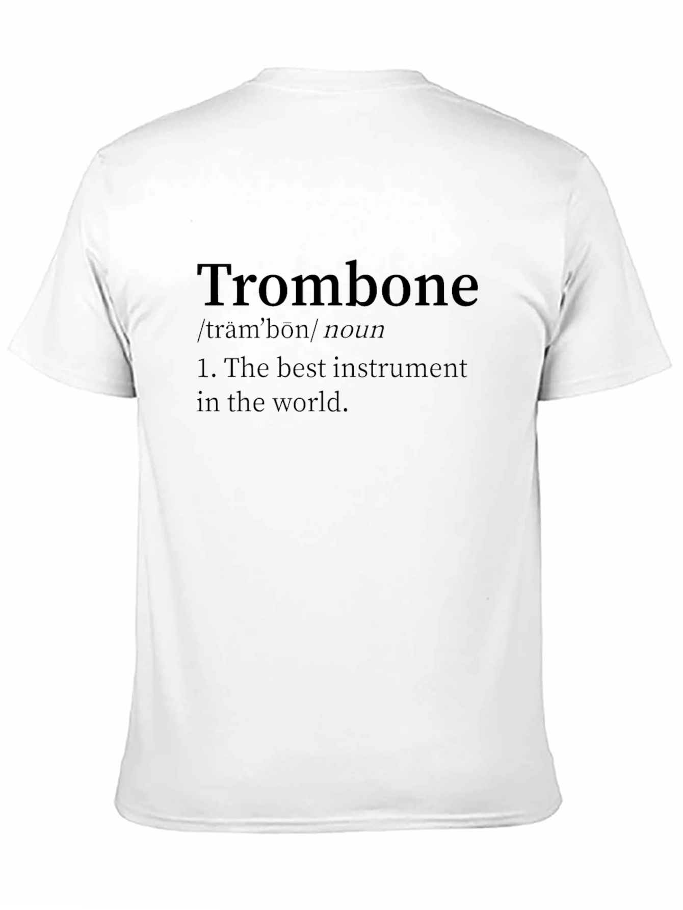 Trombone Definition Black T-Shirt - Musician Gift