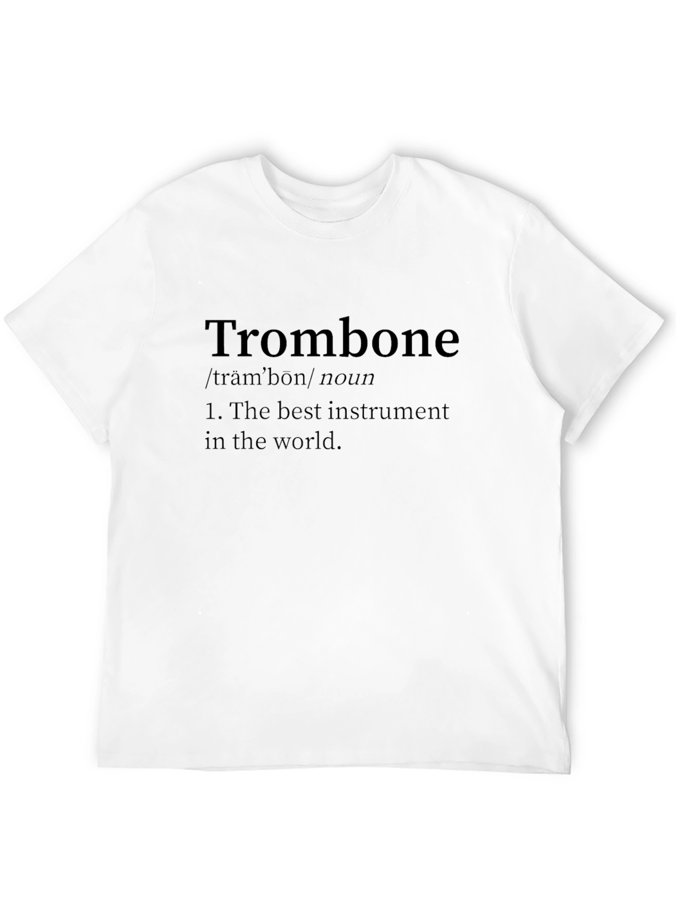 Trombone Definition Black T-Shirt - Musician Gift