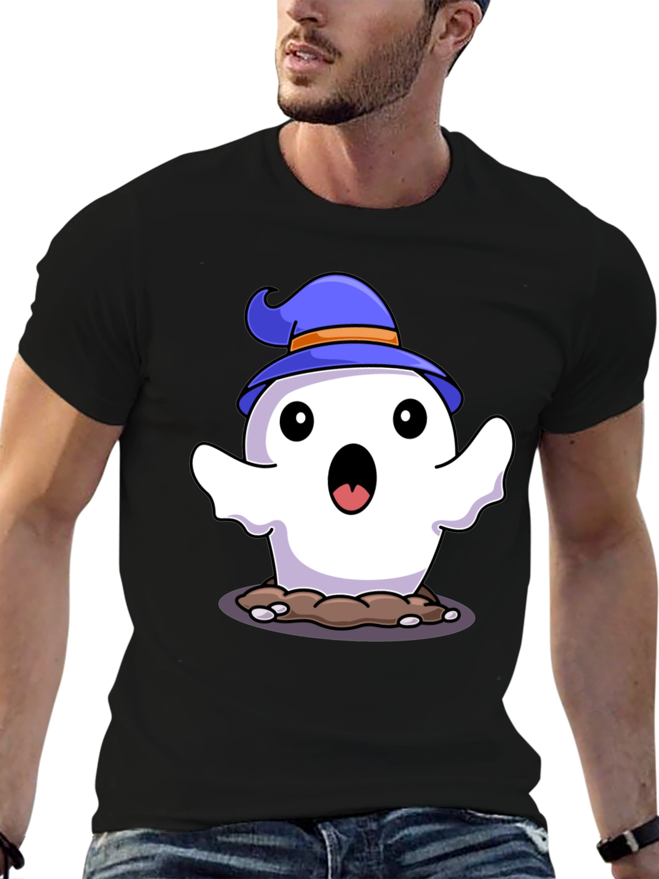 Halloween Ghost T-Shirt - Spooky Cute!