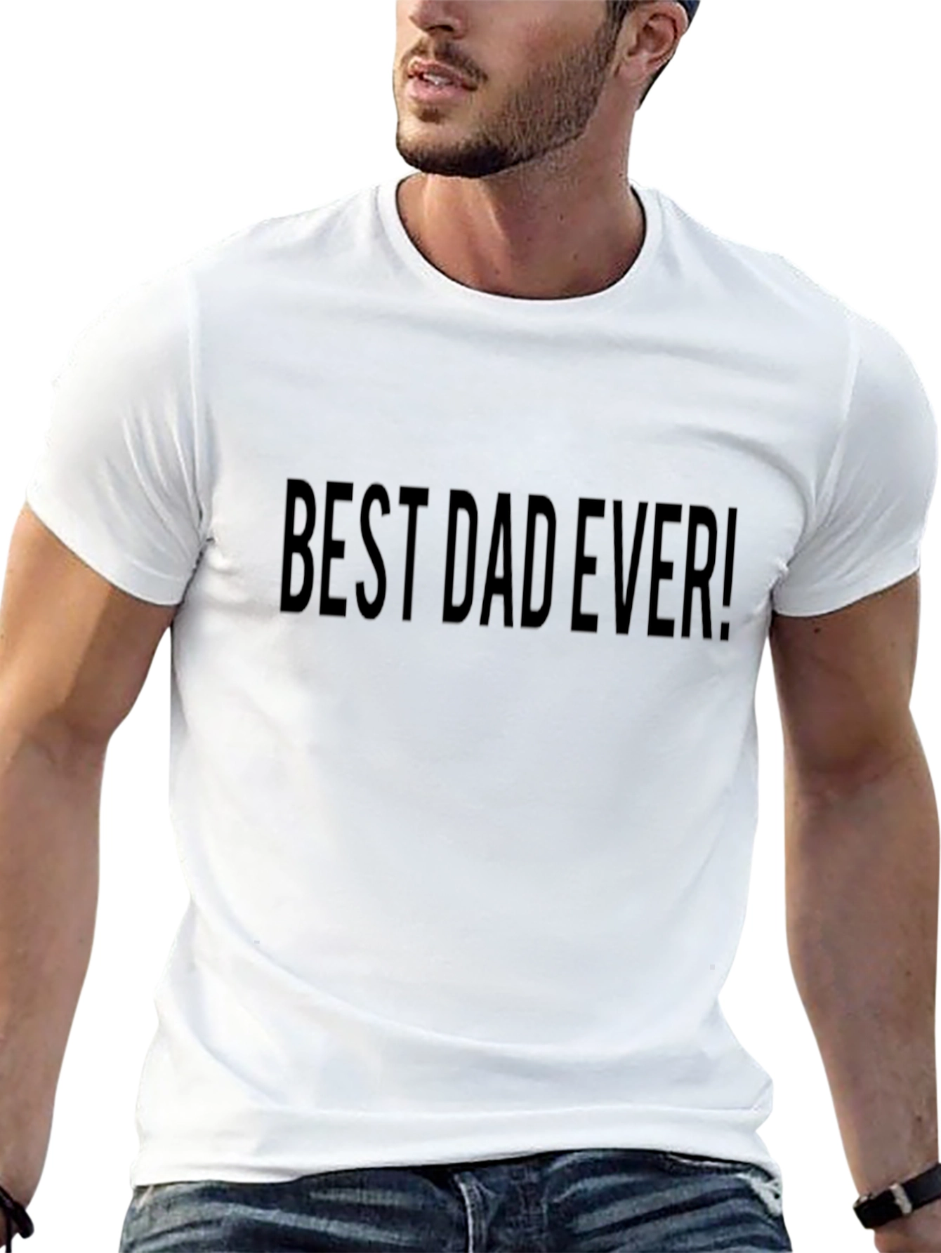 Best Dad Ever! Mens Black T-Shirt