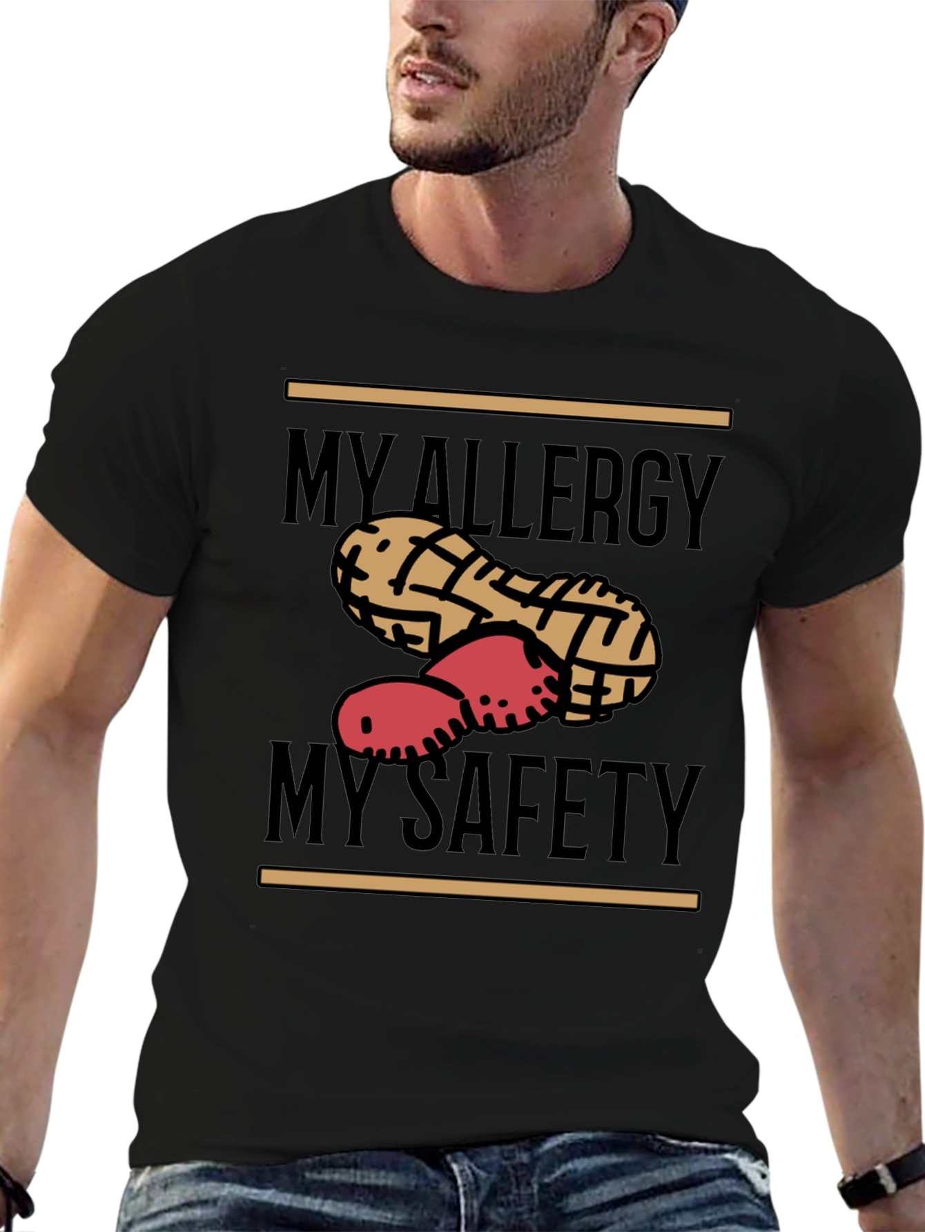 Peanut Allergy Awareness T-Shirt - Safety First