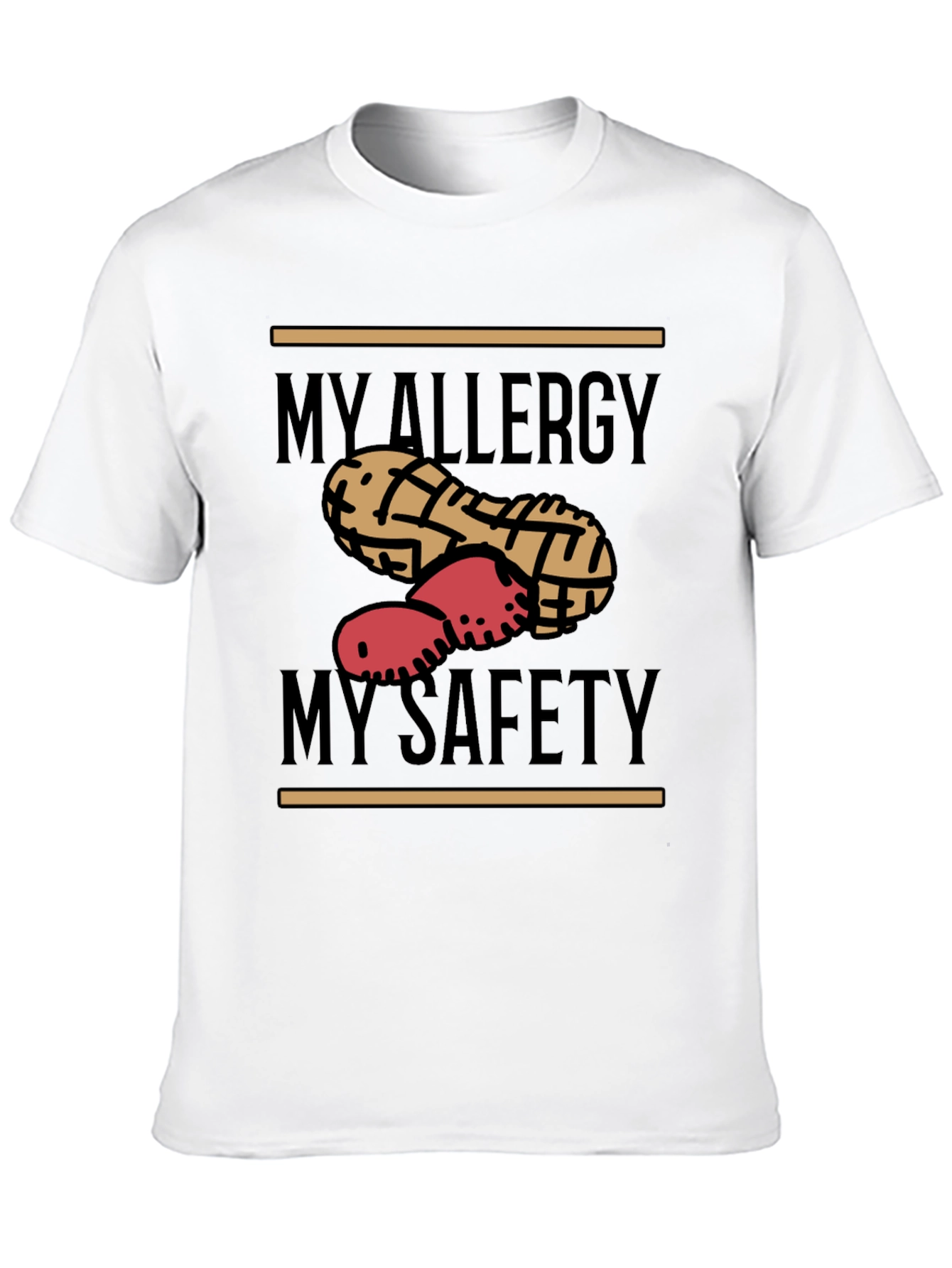 Peanut Allergy Awareness T-Shirt - Safety First