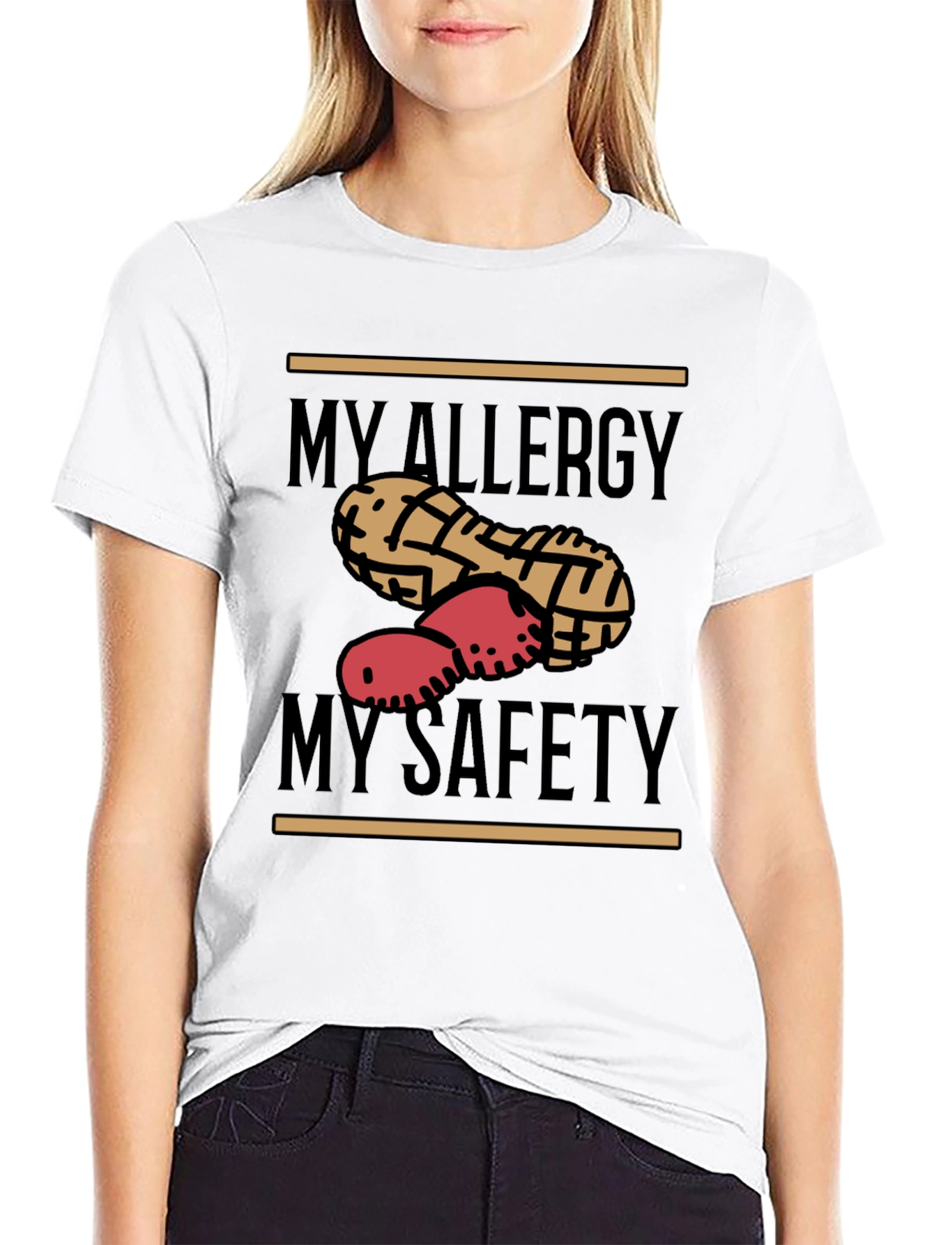 Peanut Allergy Awareness T-Shirt - Safety First