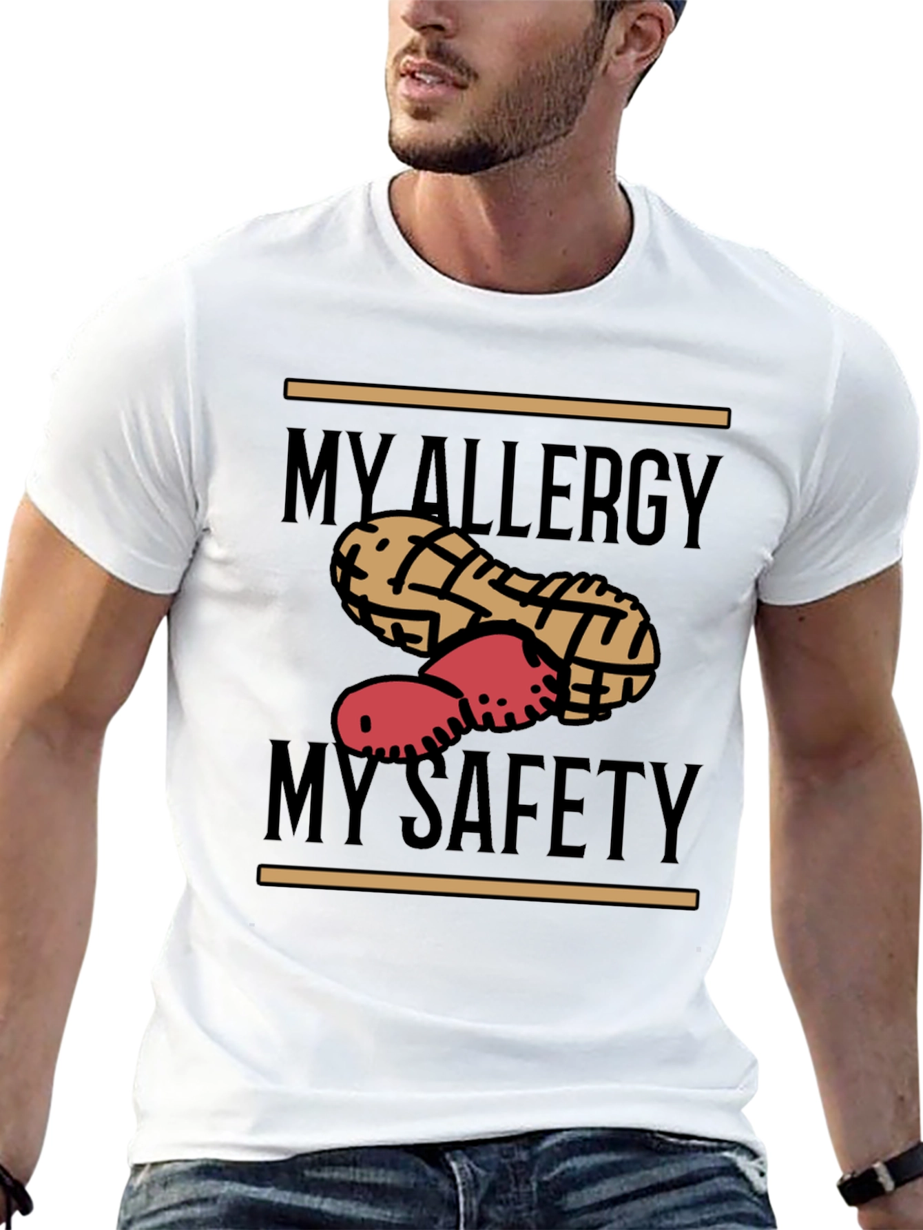 Peanut Allergy Awareness T-Shirt - Safety First