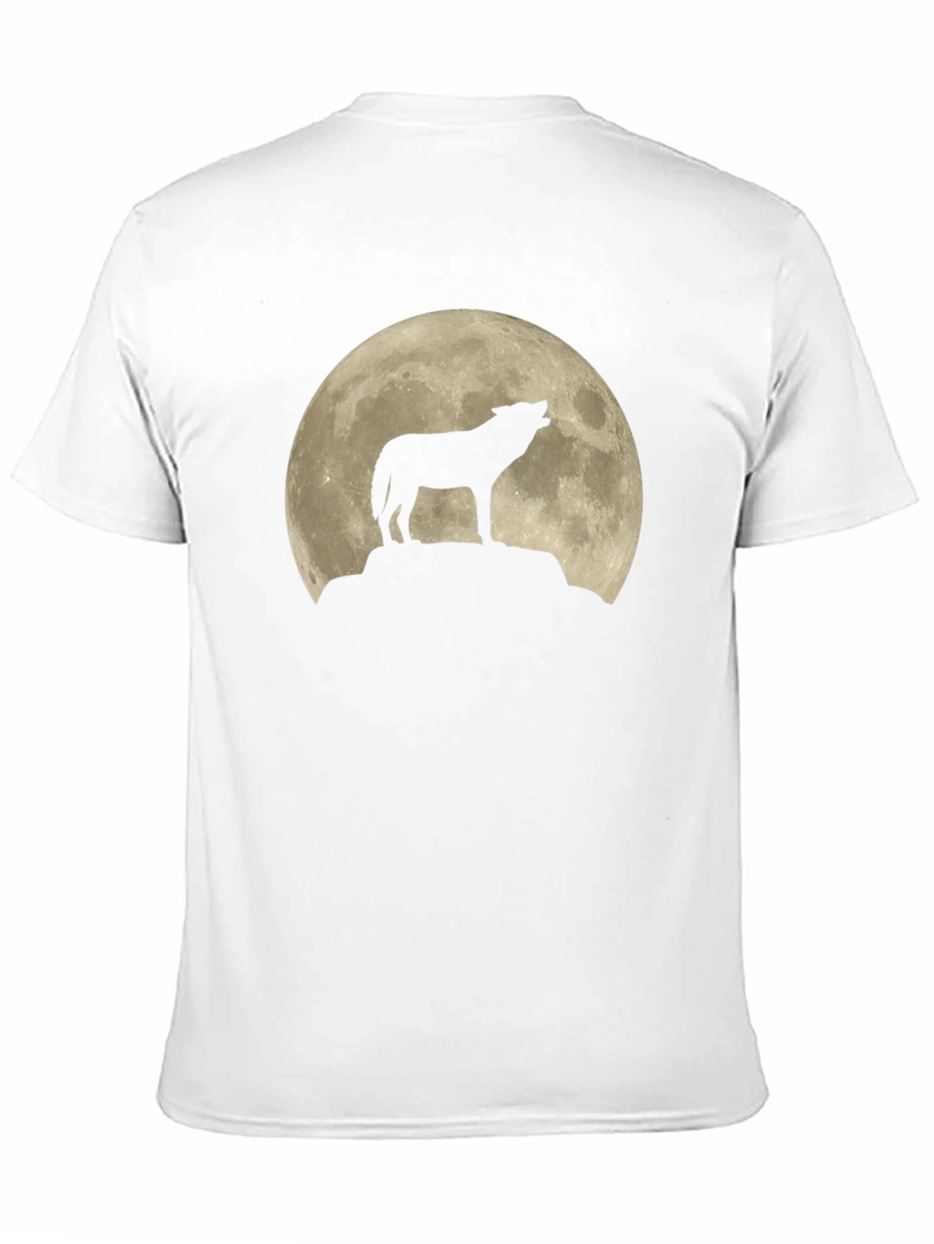 Wolf Moon Silhouette T-Shirt - Black