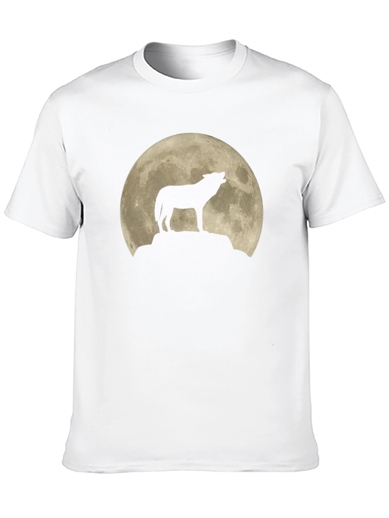 Wolf Moon Silhouette T-Shirt - Black