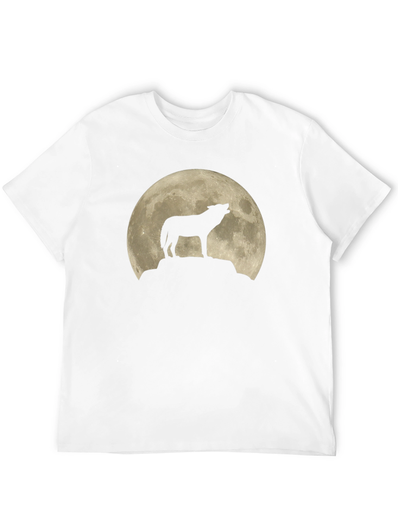 Wolf Moon Silhouette T-Shirt - Black