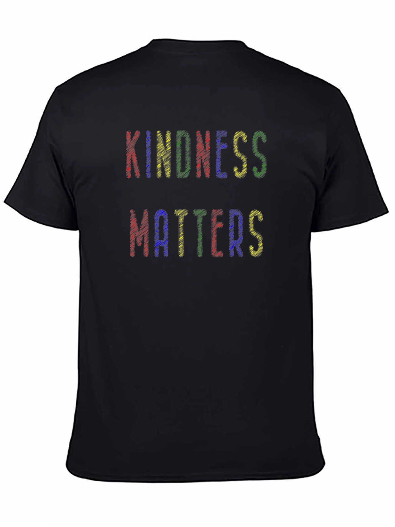 Kindness Matters Crew Neck Tee - Black
