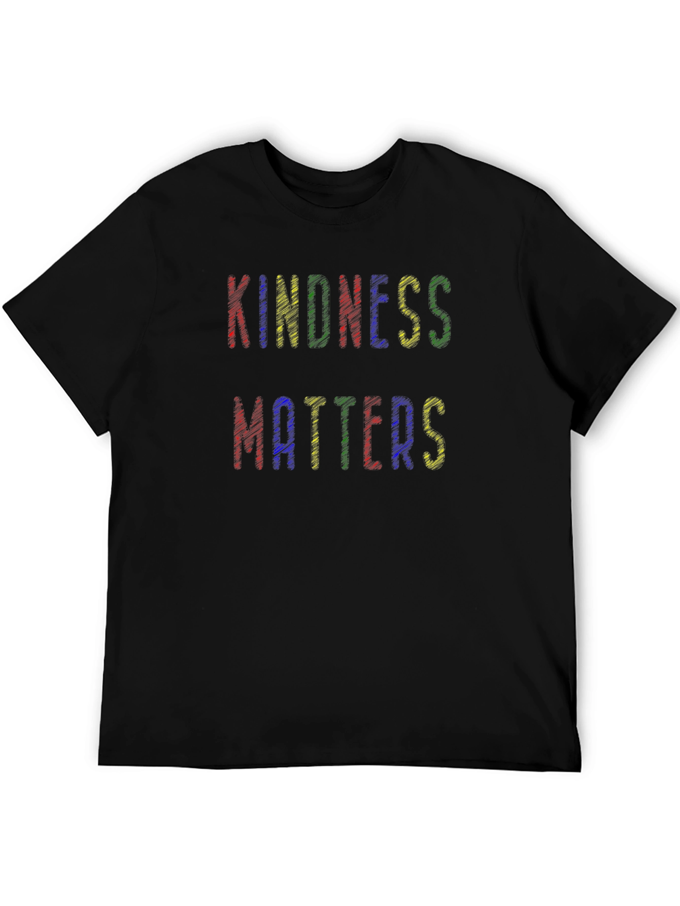 Kindness Matters Crew Neck Tee - Black