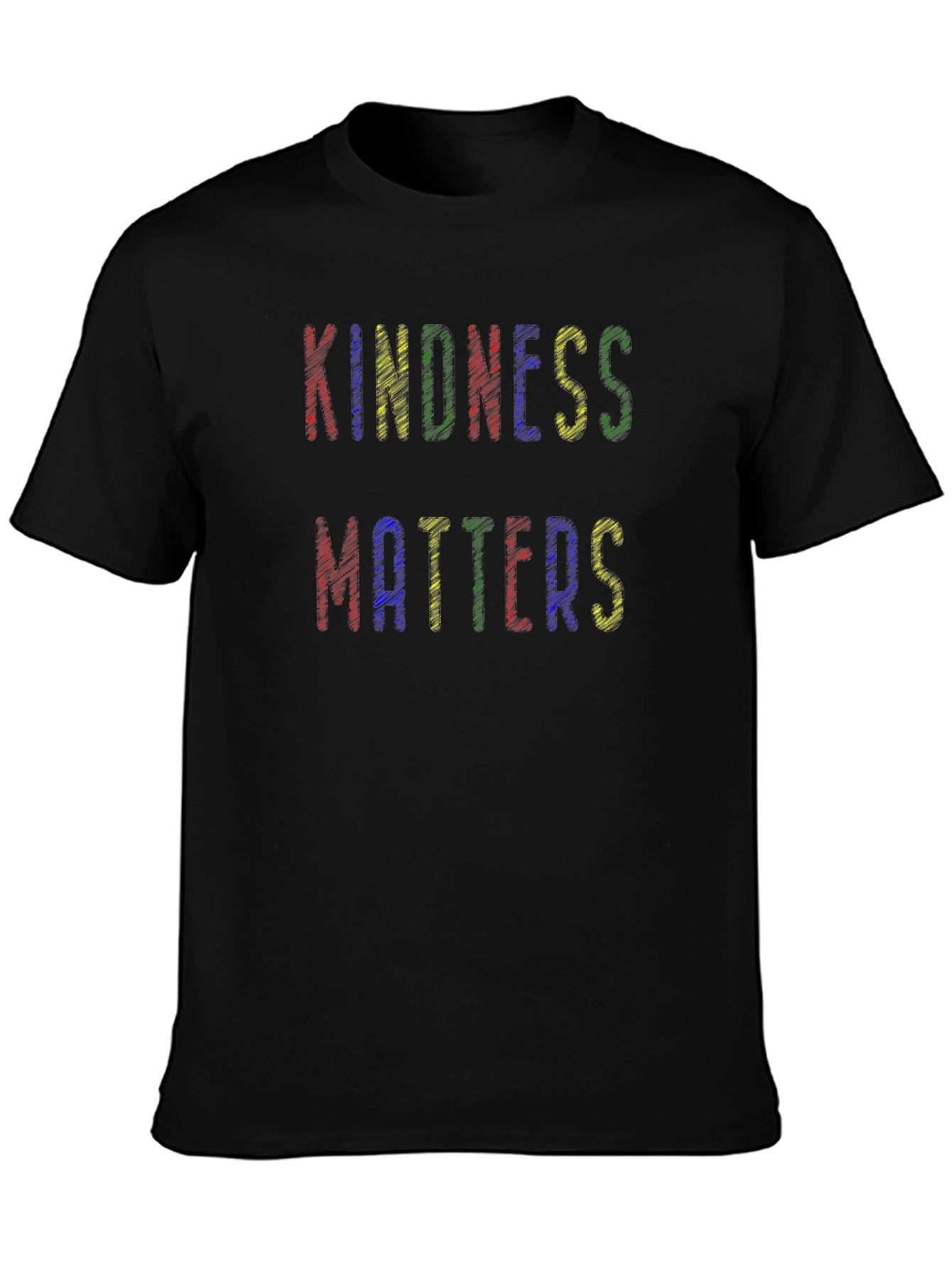 Kindness Matters Crew Neck Tee - Black