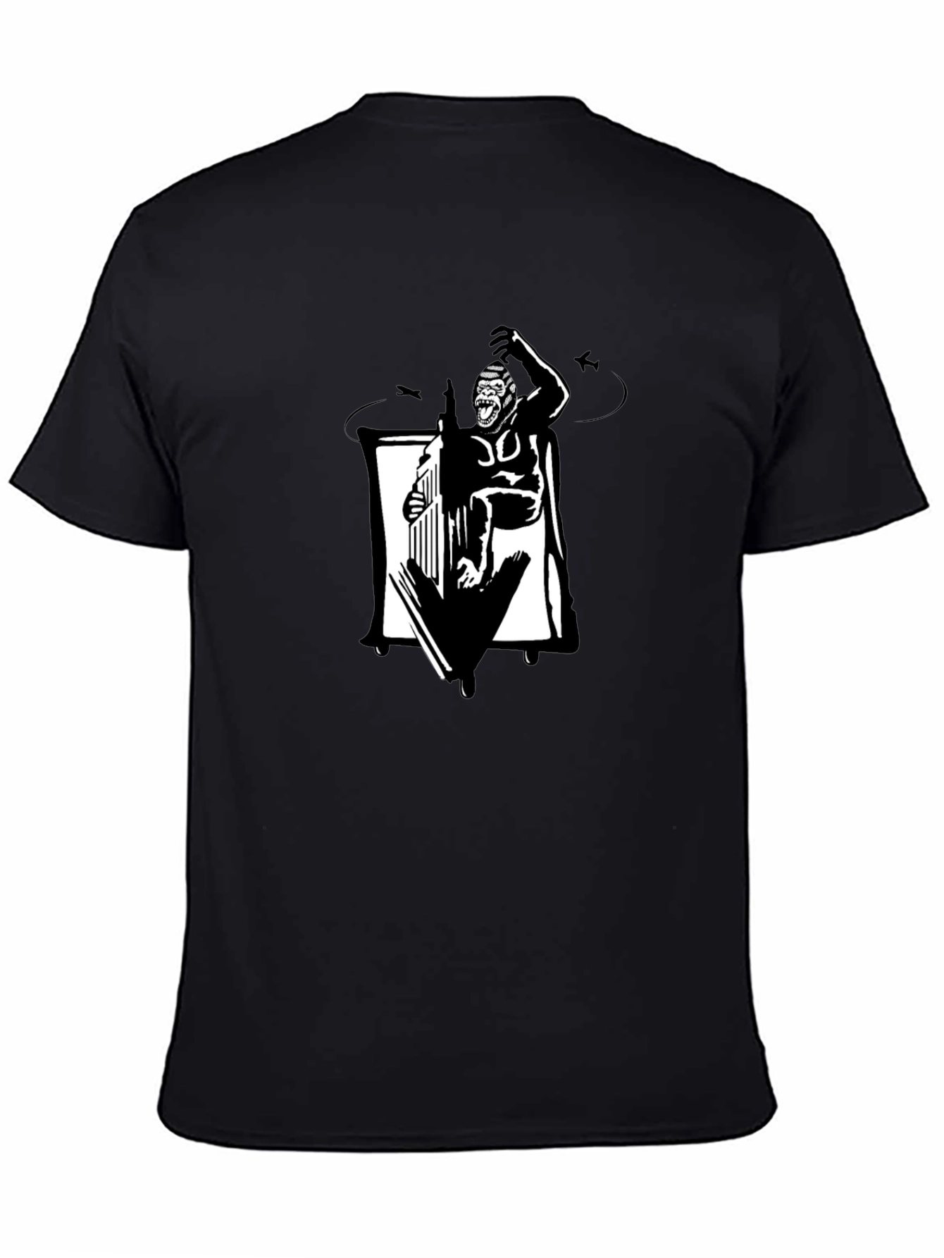 King Kong Graphic Tee - Black Cotton T-Shirt