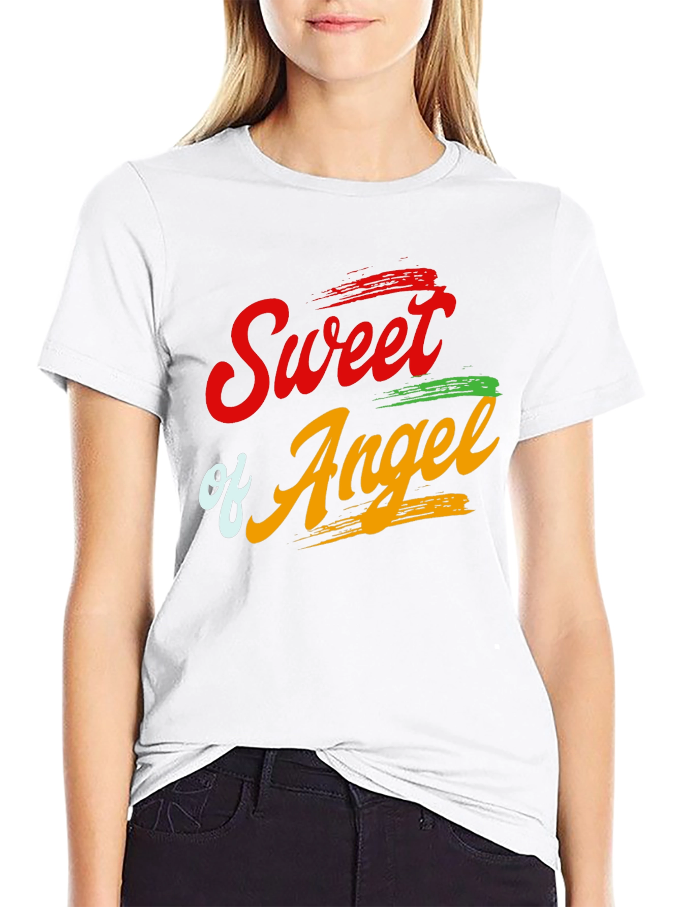 Sweet Angel Graphic T-Shirt - Stylish Mens Tee