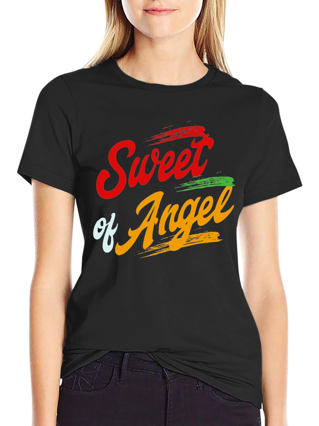 Sweet Angel Graphic T-Shirt - Stylish Mens Tee
