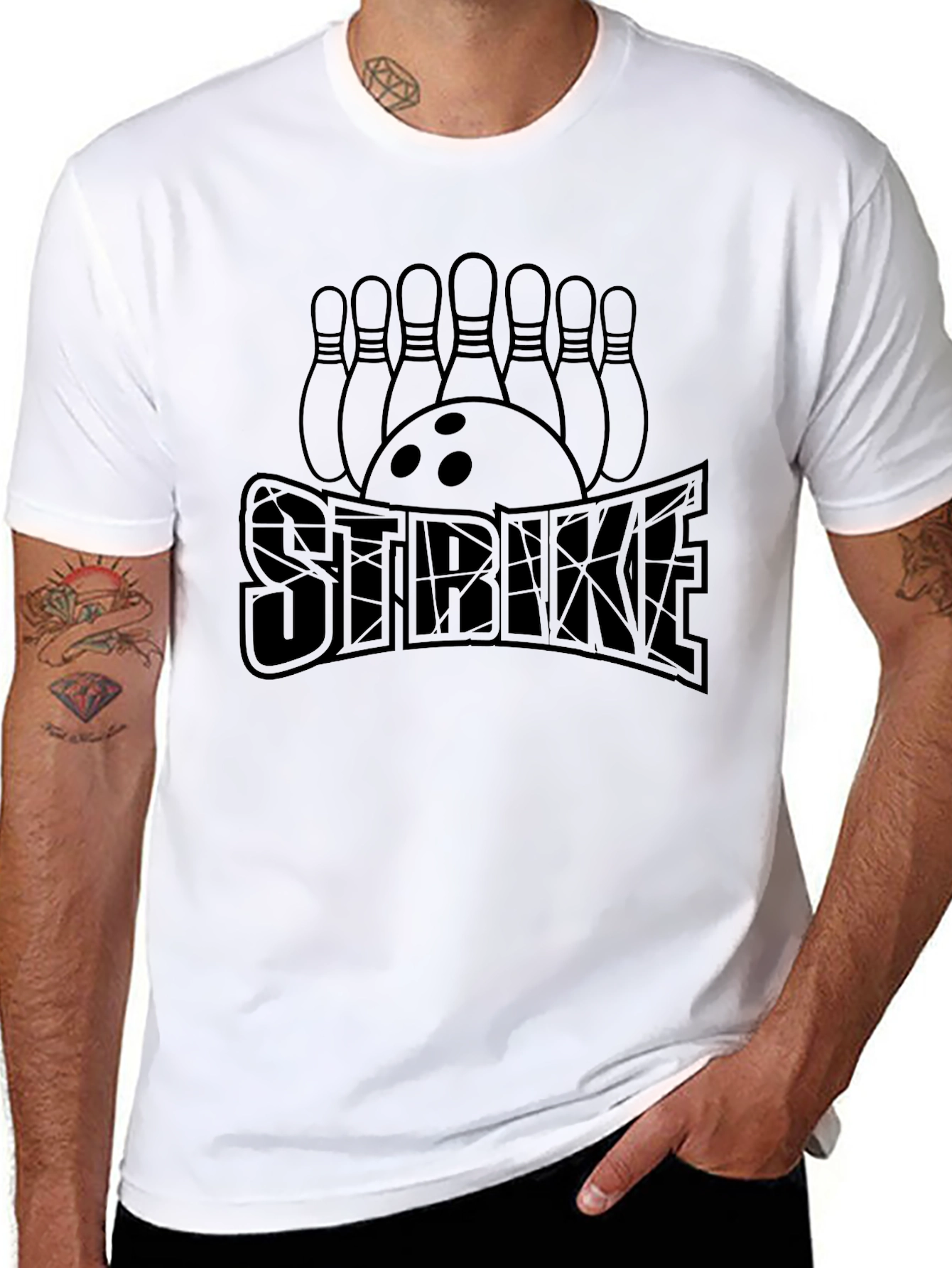 Bowling Strike T-Shirt - Unique Design