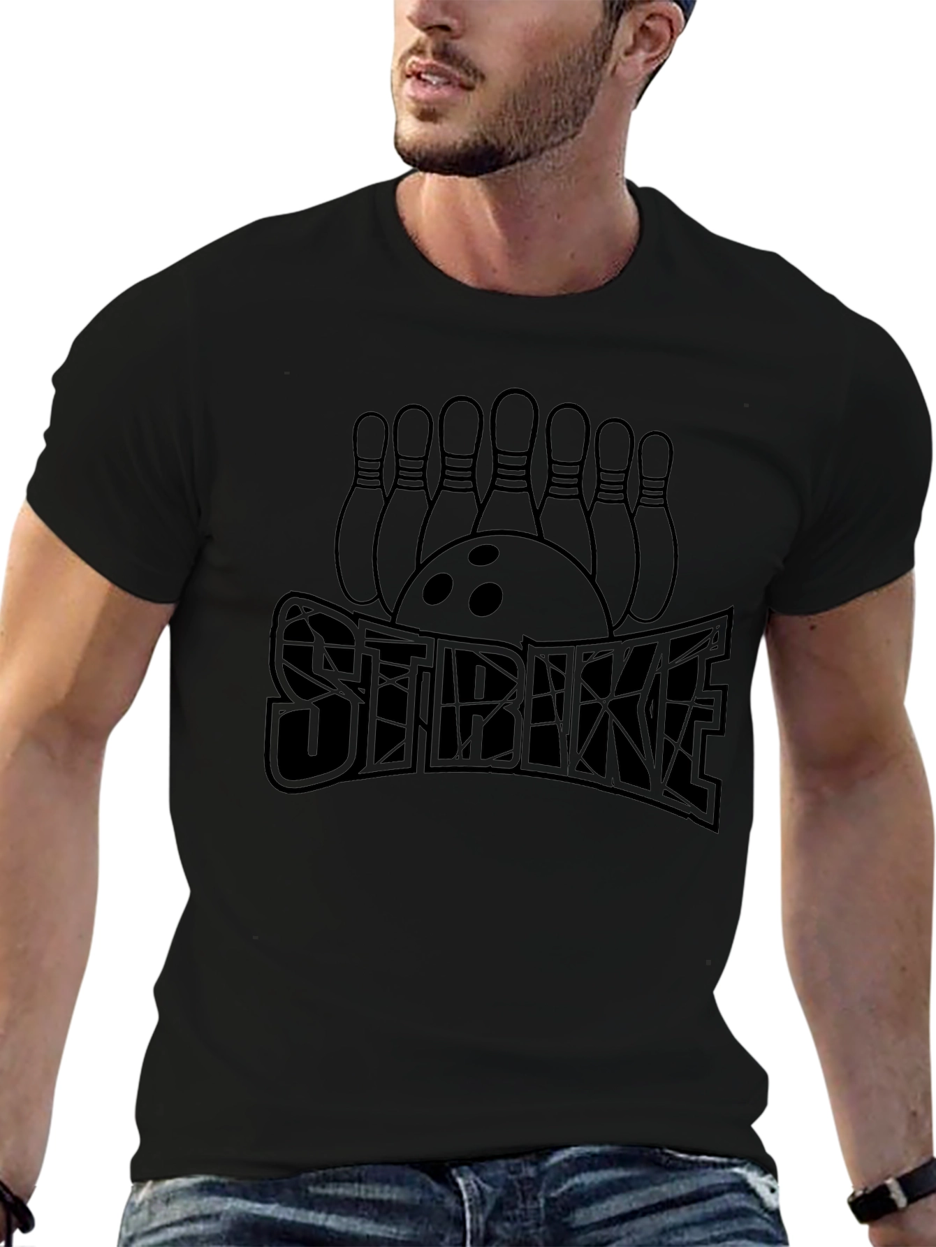 Bowling Strike T-Shirt - Unique Design