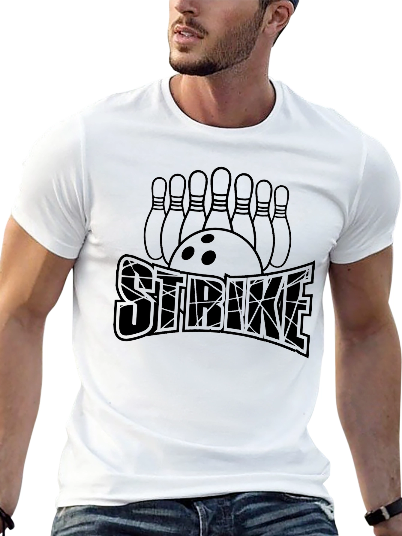 Bowling Strike T-Shirt - Unique Design
