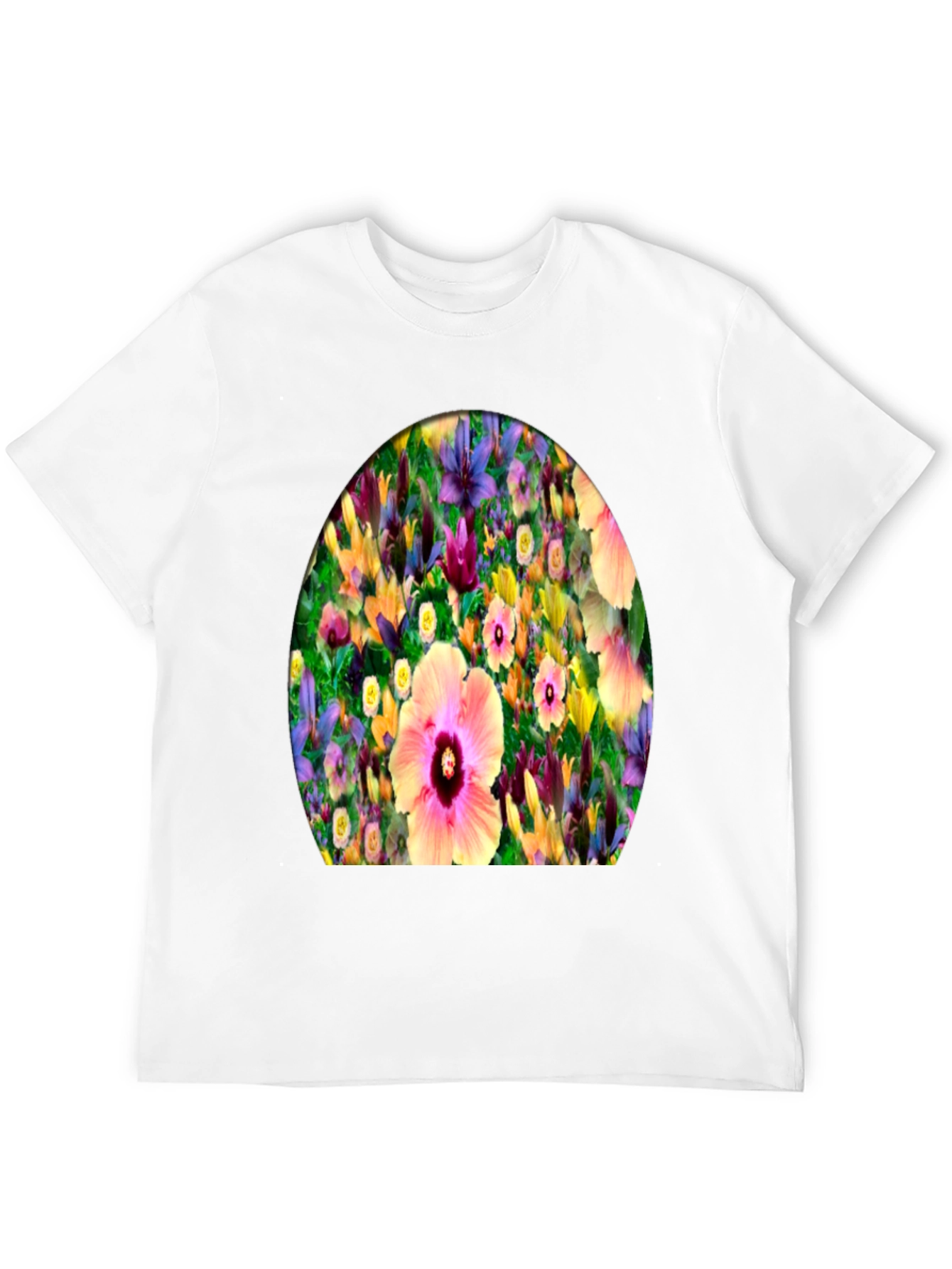 Floral Print Crew Neck T-Shirt