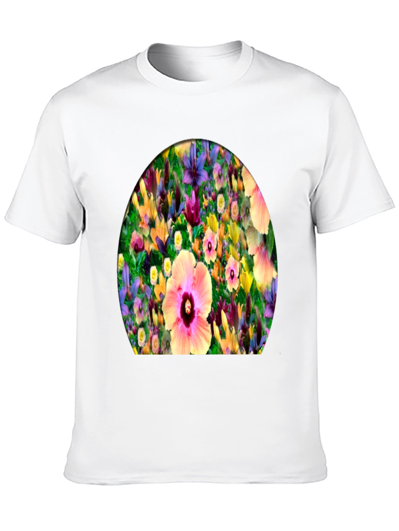 Floral Print Crew Neck T-Shirt