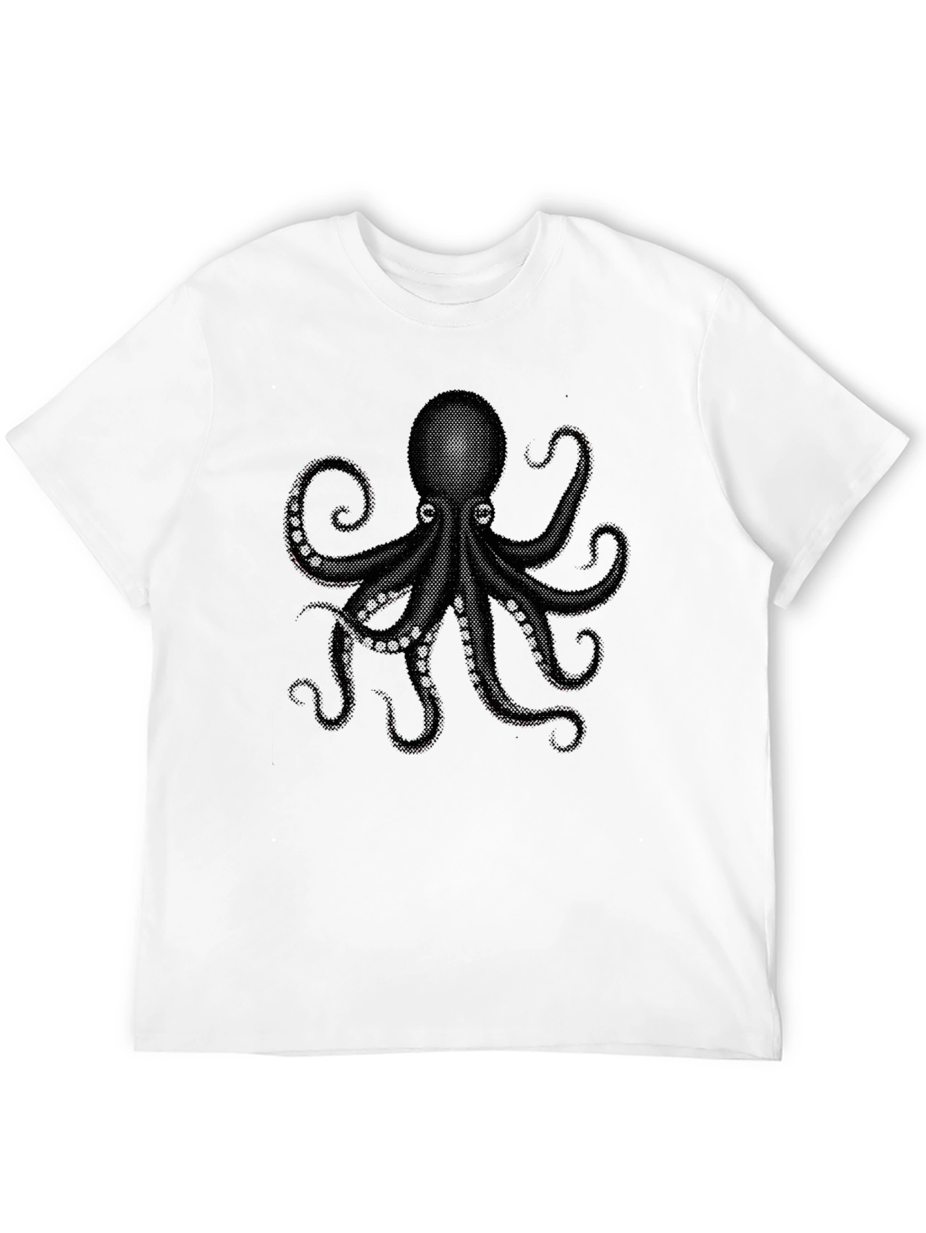 Octopus Graphic Black T-Shirt - Mens