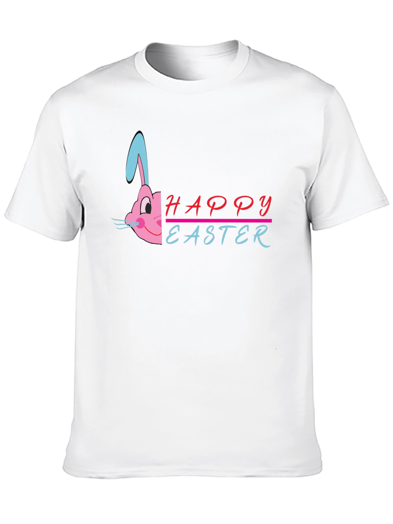 Happy Easter Bunny Graphic T-Shirt - Black