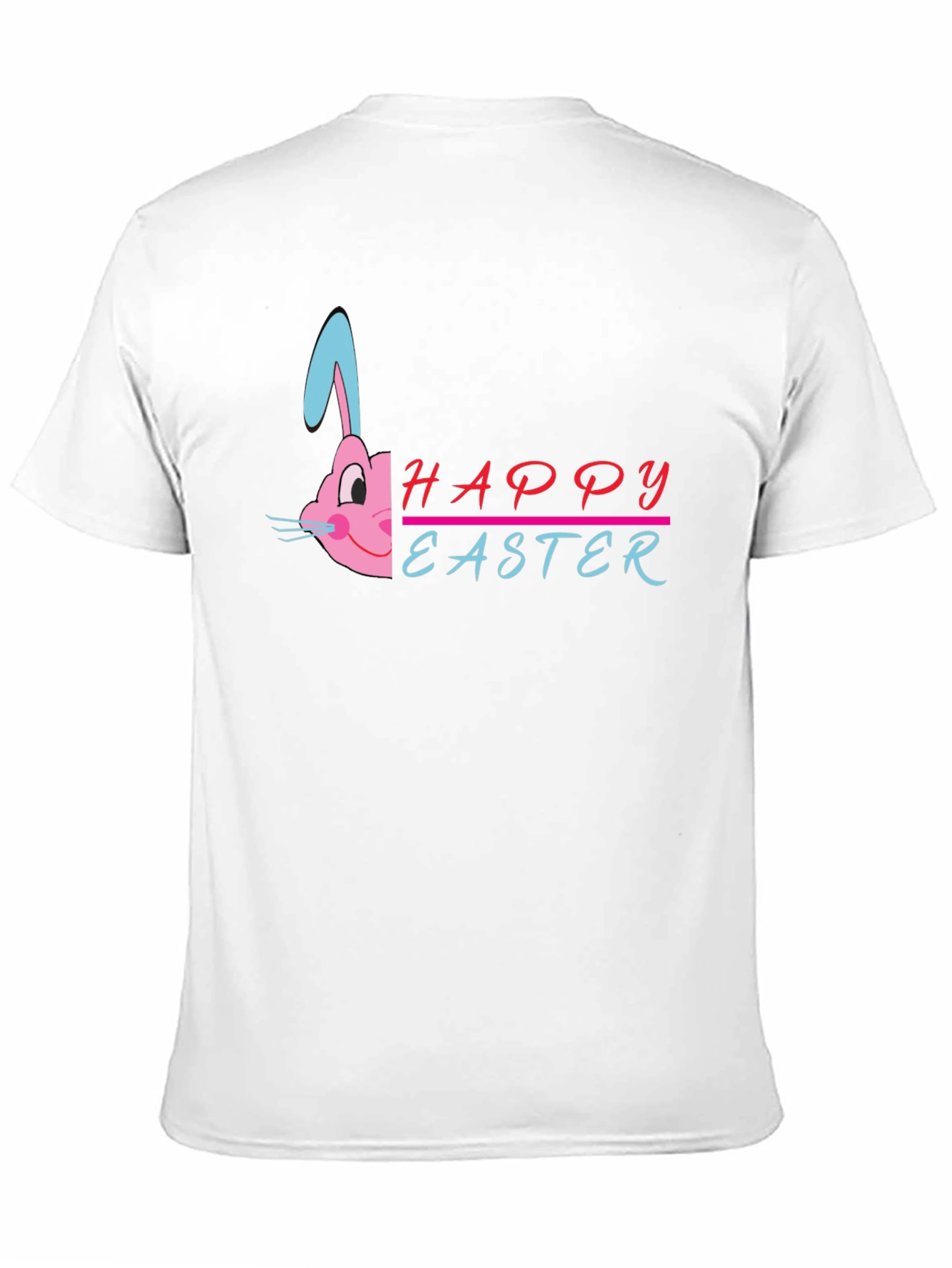 Happy Easter Bunny Graphic T-Shirt - Black