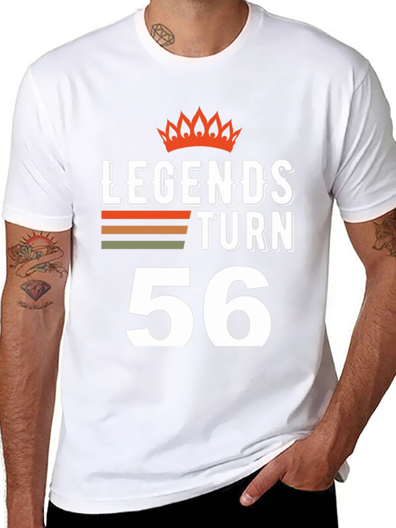 Legends Turn 56 Birthday T-Shirt