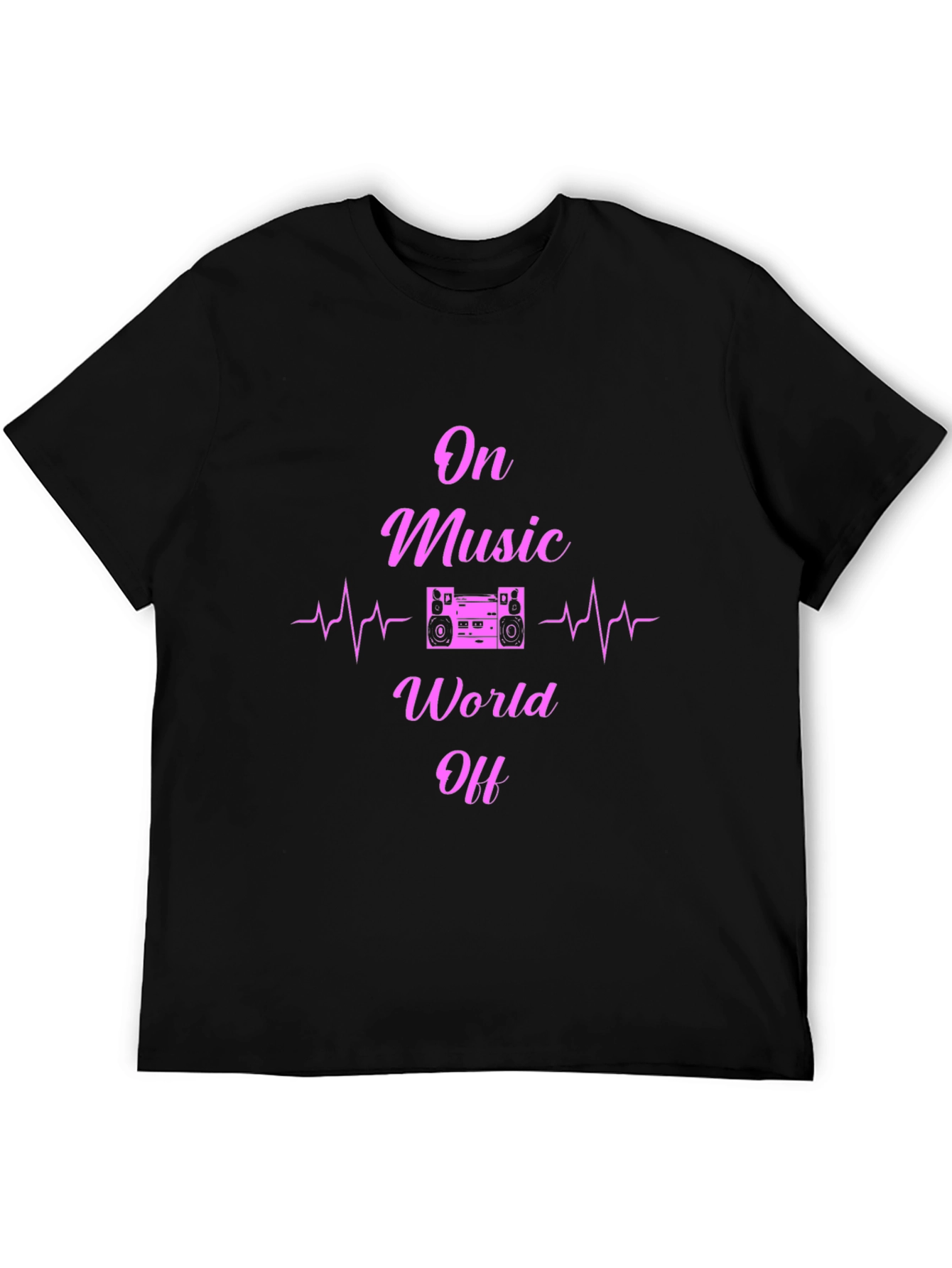 On Music World Off Black T-Shirt