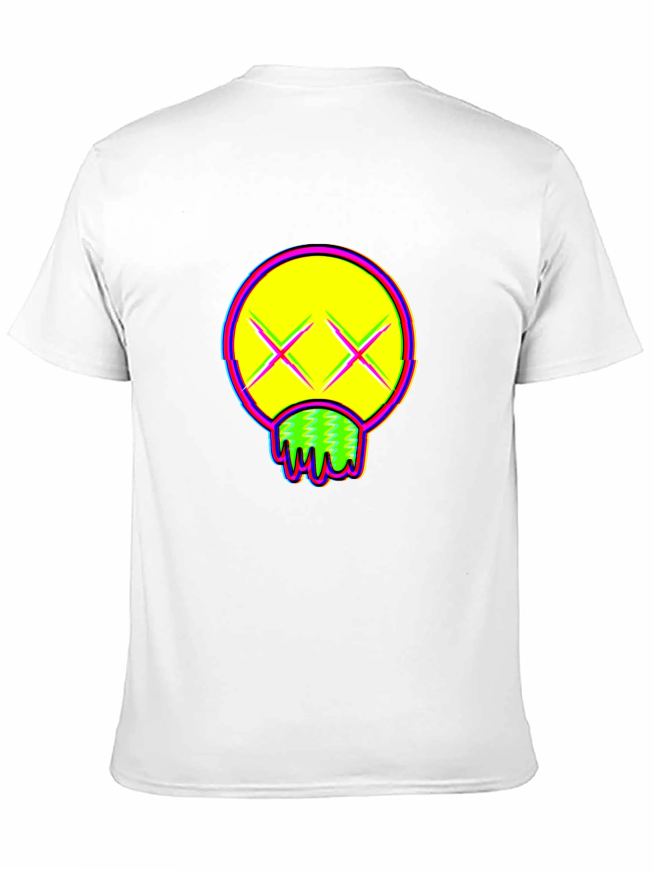 Vibrant Graphic Print Crew Neck T-Shirt