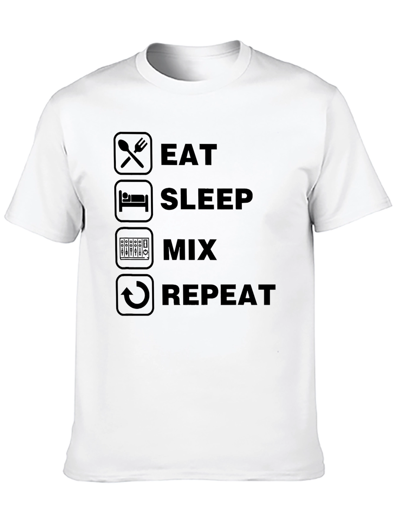 Eat Sleep Mix Repeat Graphic Tee