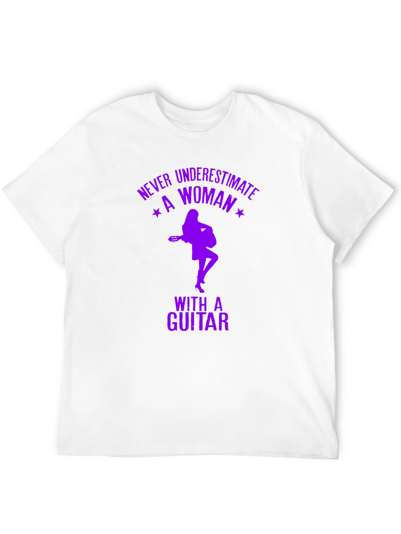 Never Underestimate a Woman with a Guitar T-Shirt