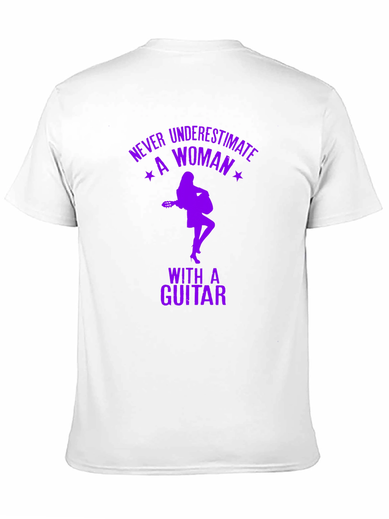 Never Underestimate a Woman with a Guitar T-Shirt