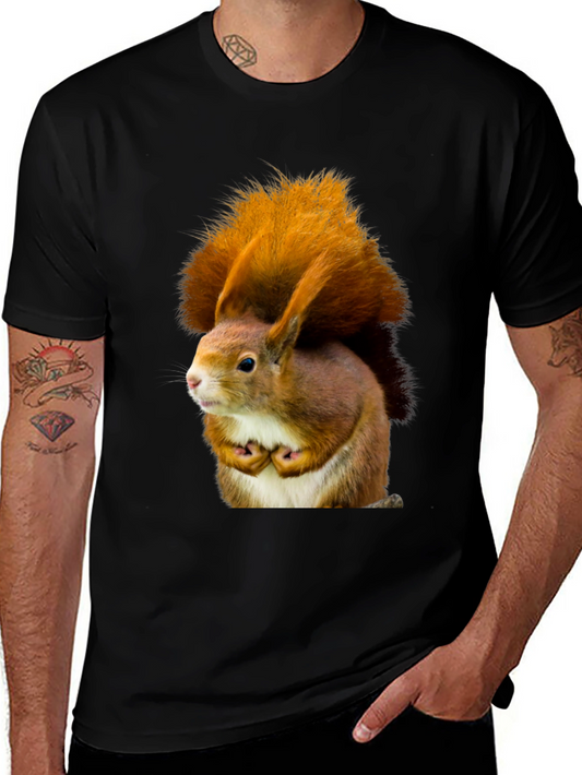 Squirrel Graphic Tee - Nature Inspired Novelty T-Shirt