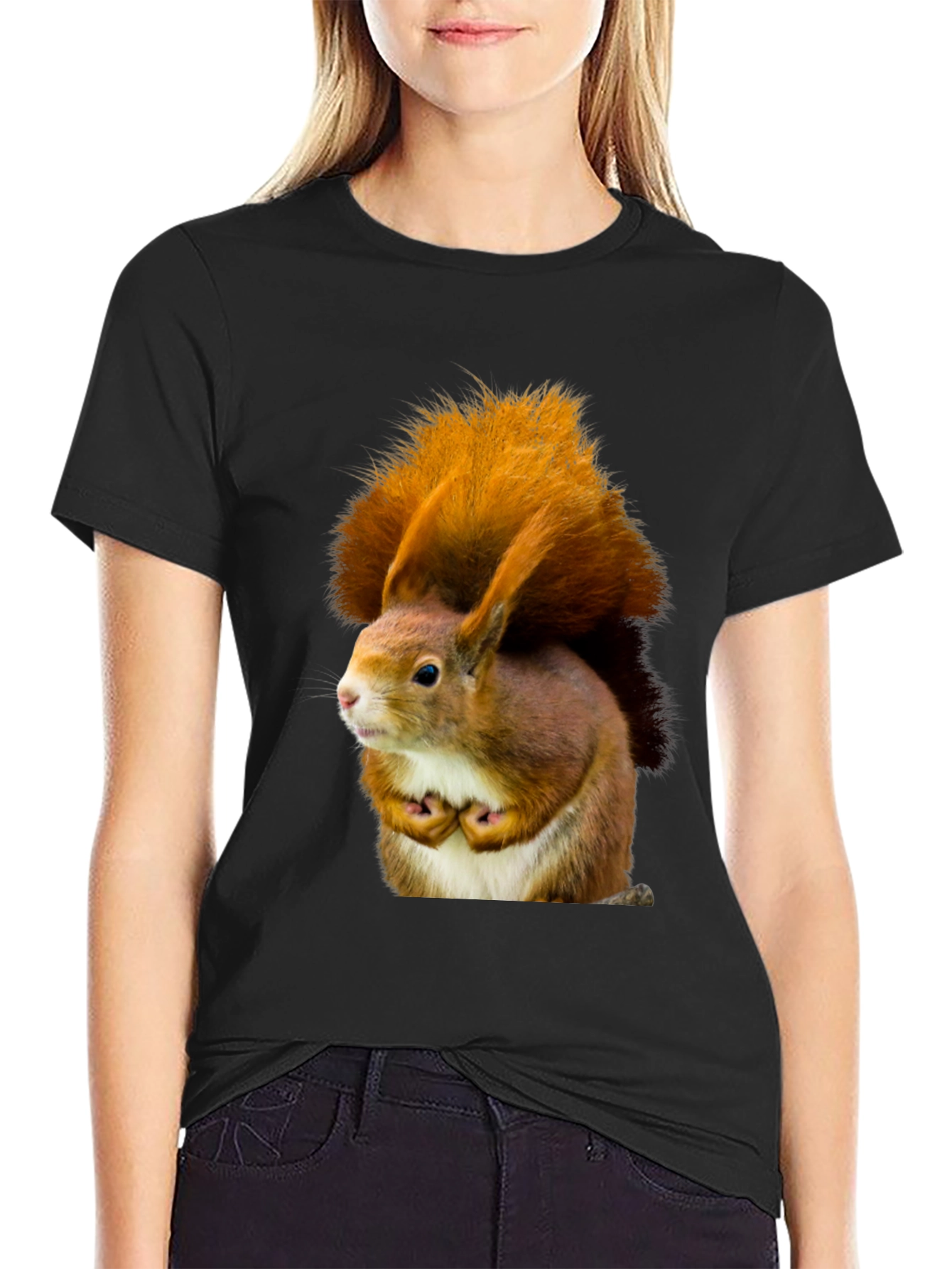Squirrel Graphic Tee - Nature Inspired Novelty T-Shirt