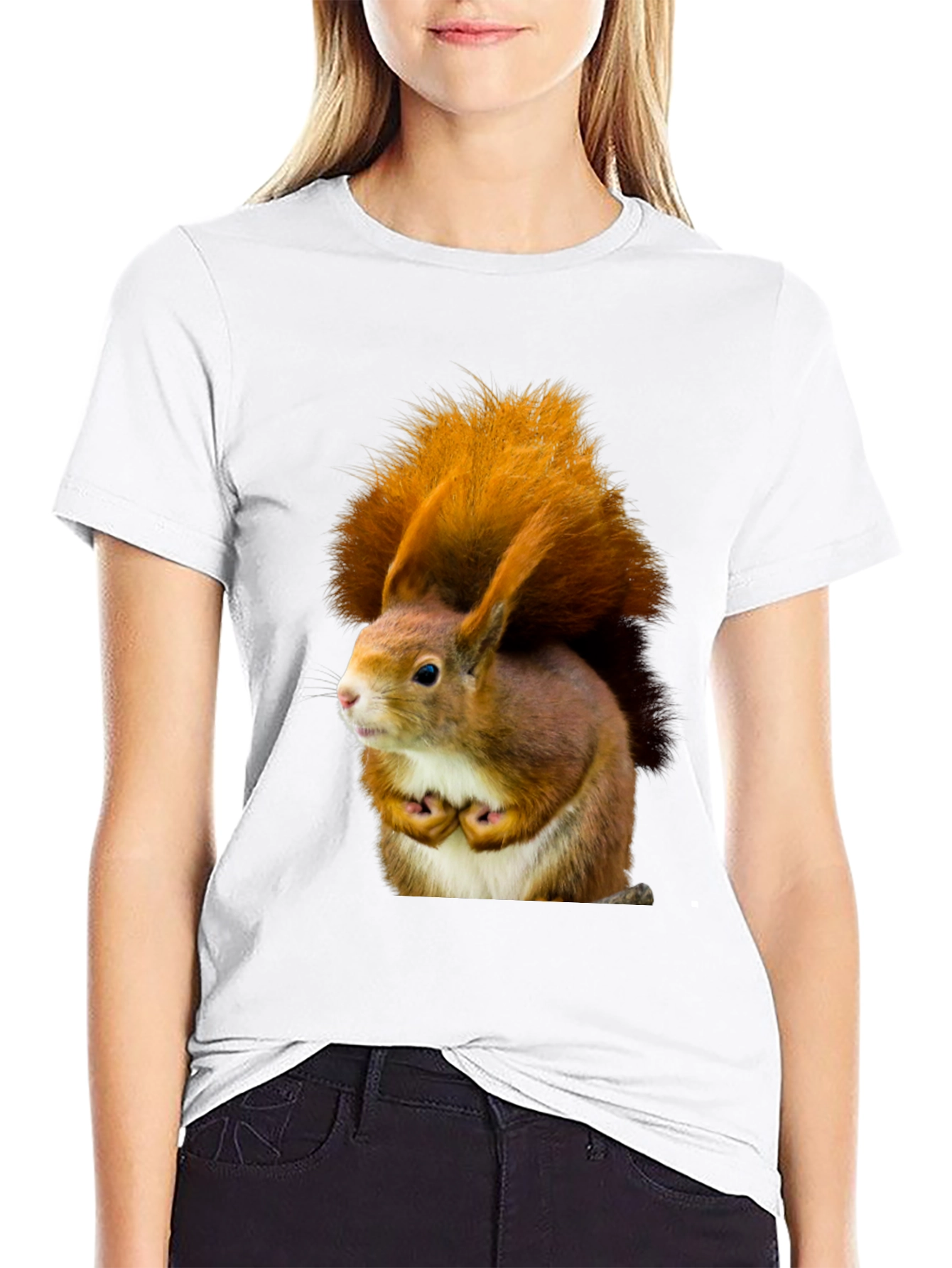 Squirrel Graphic Tee - Nature Inspired Novelty T-Shirt