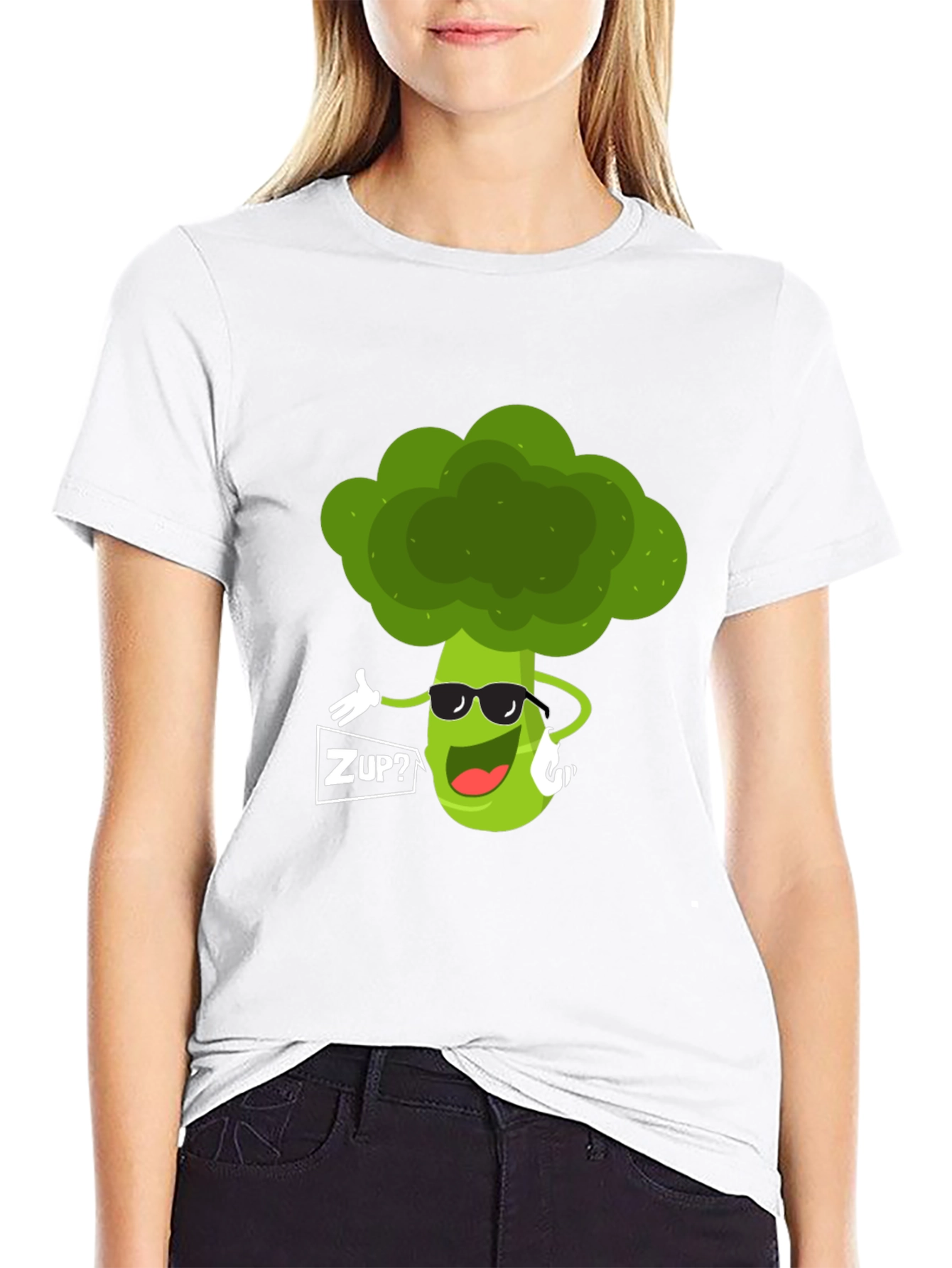 Funny Broccoli Graphic T-Shirt - ZUP? Design