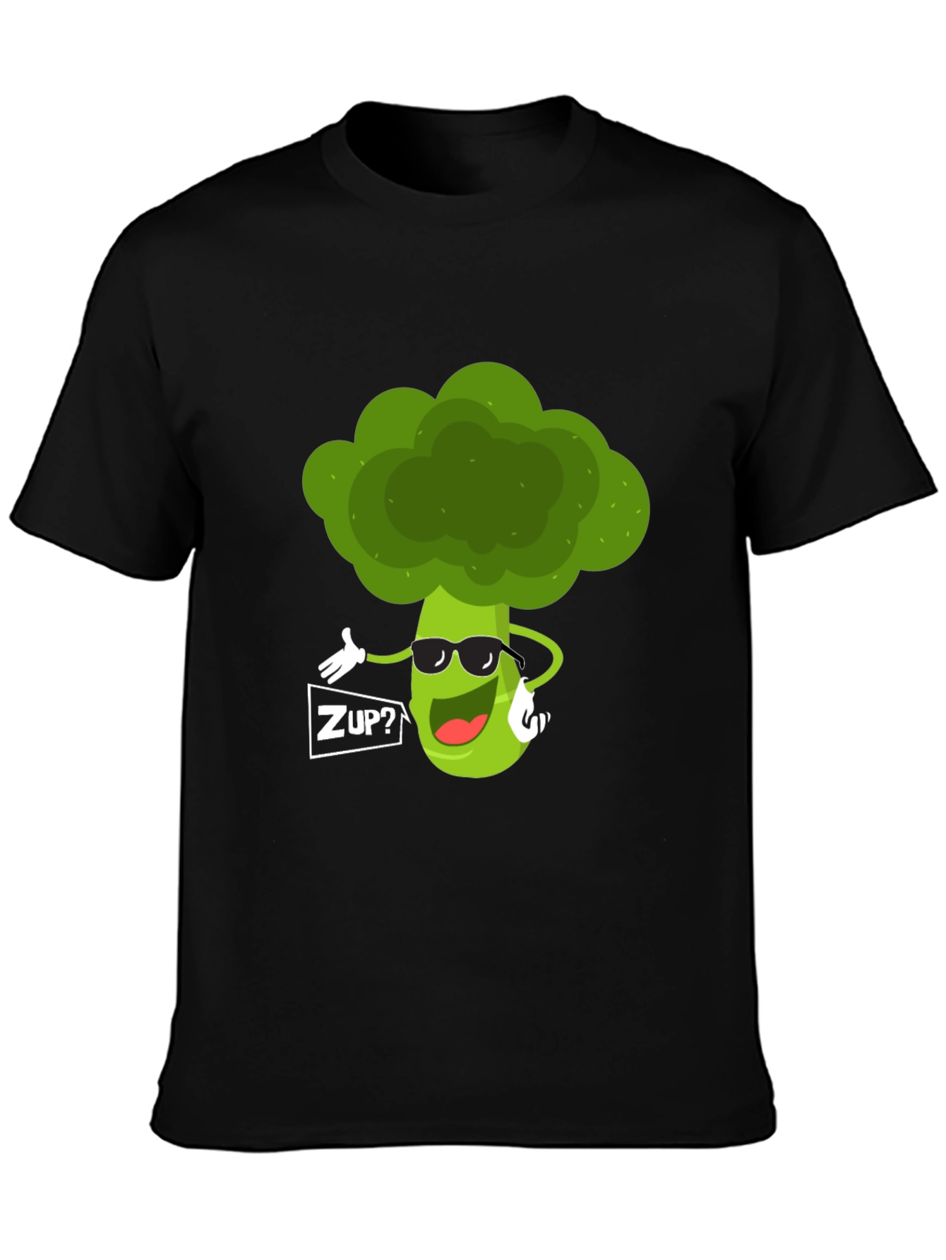 Funny Broccoli Graphic T-Shirt - ZUP? Design