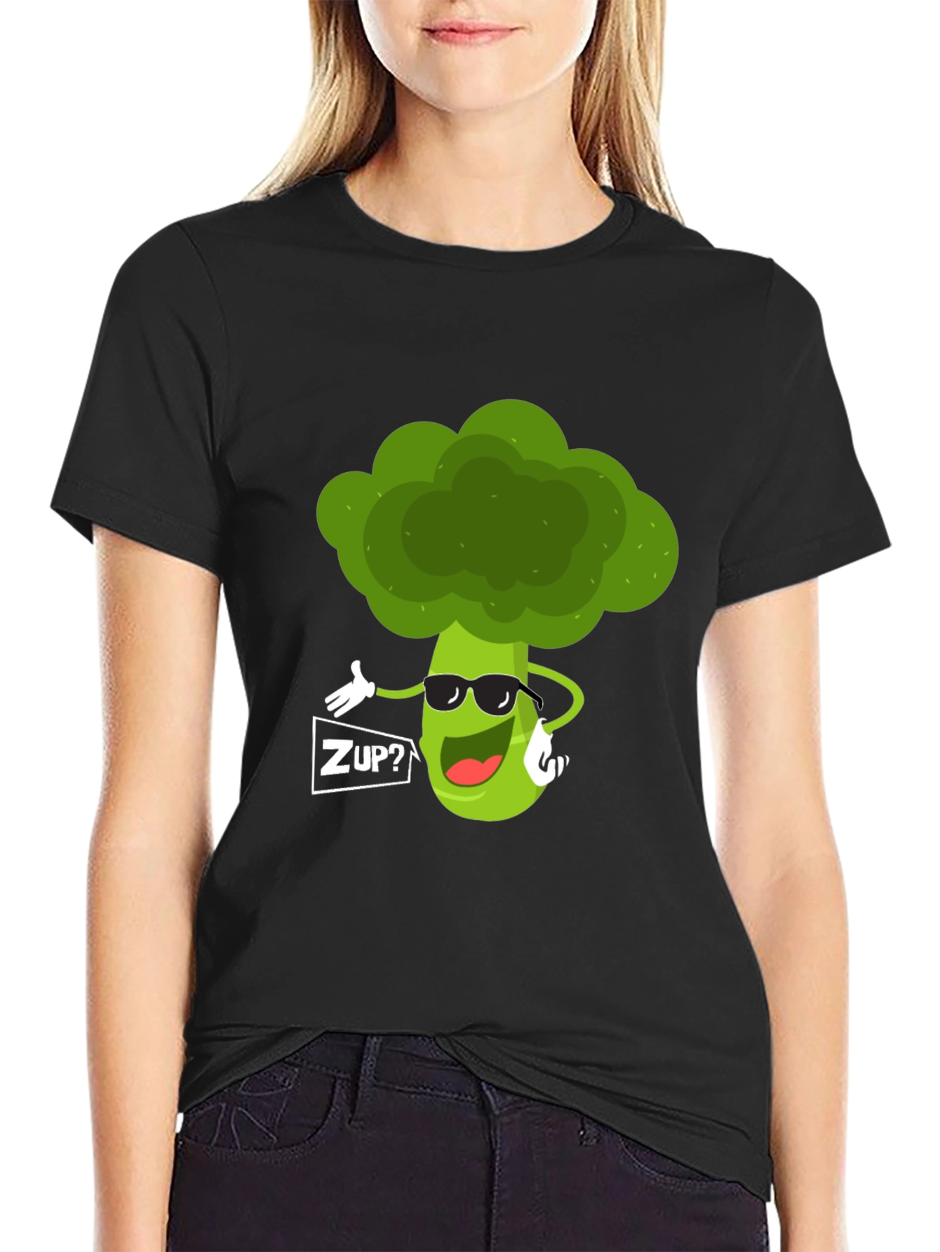 Funny Broccoli Graphic T-Shirt - ZUP? Design