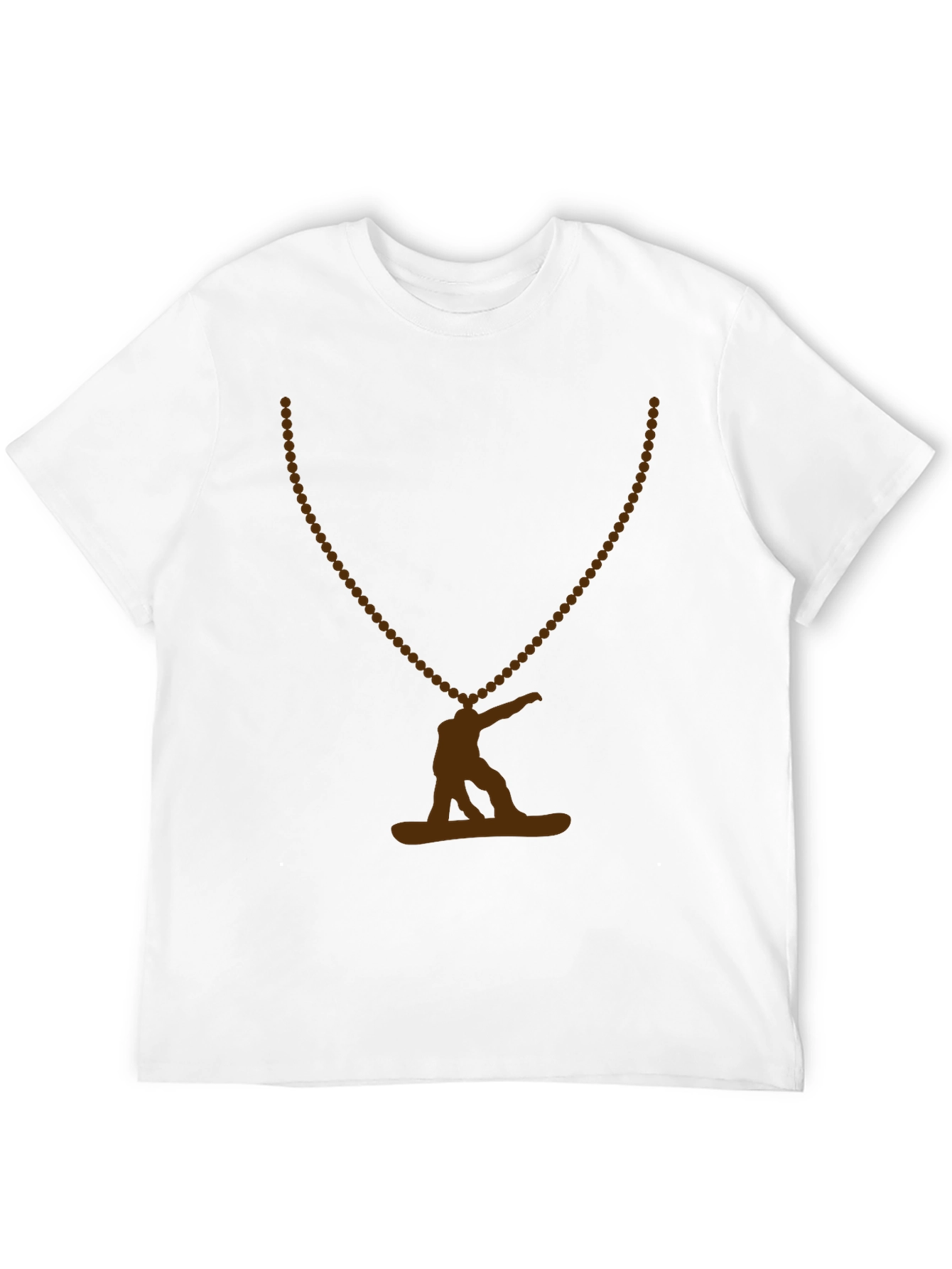 Snowboarder Graphic Tee - Black Cotton Blend