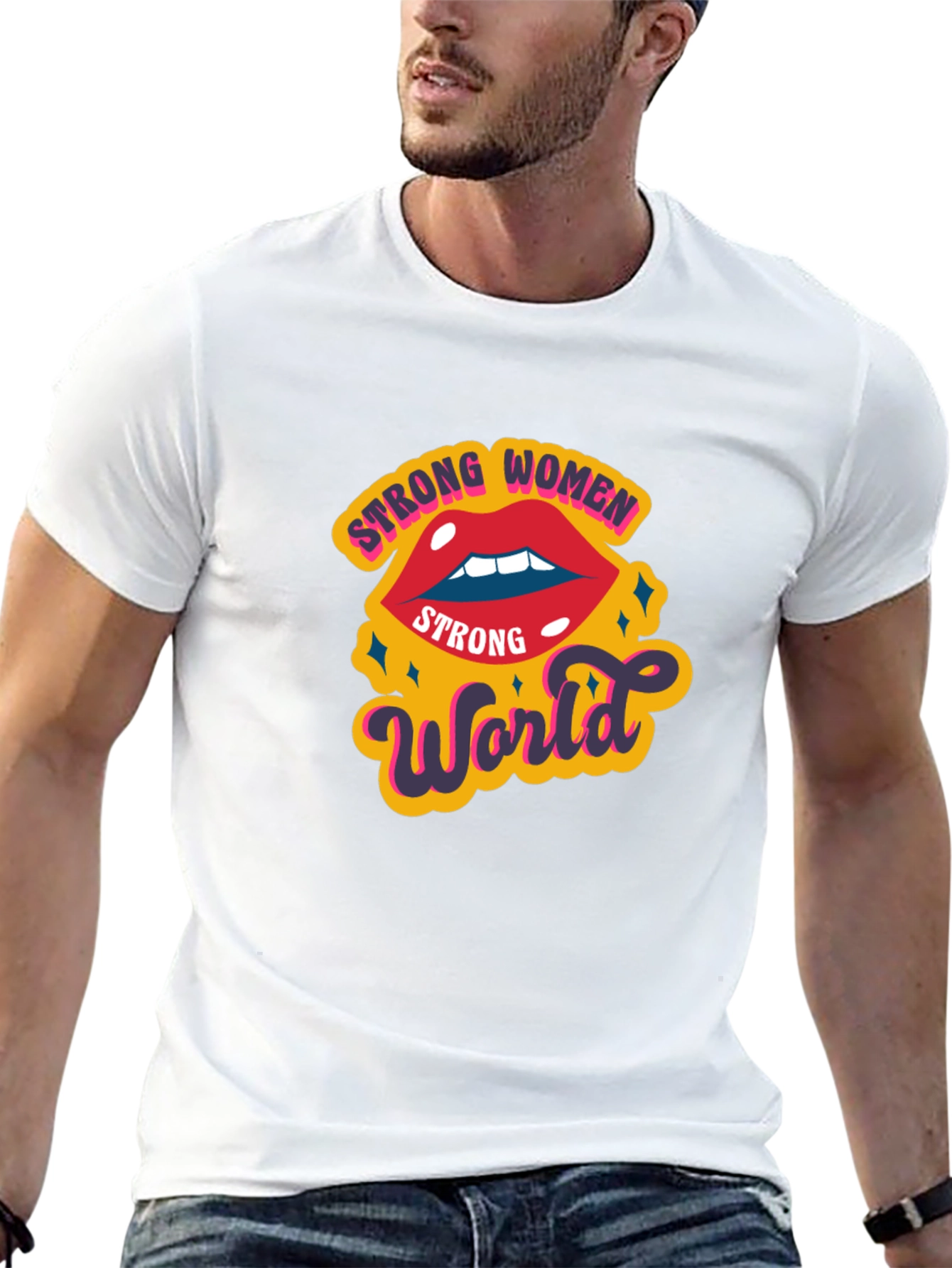Strong Women Strong World Graphic T-Shirt