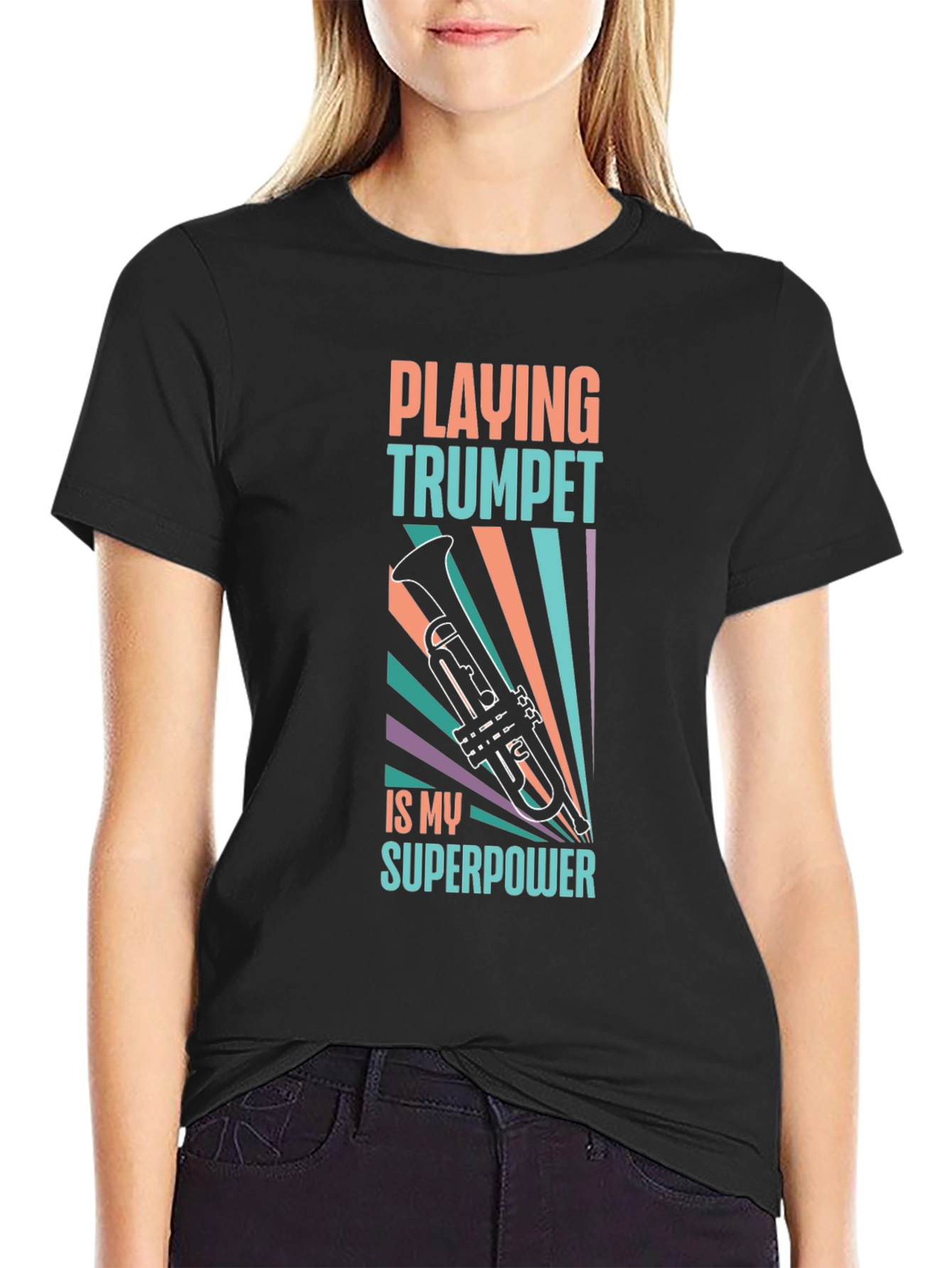 Trumpet Superpower Graphic Tee - Musicians Delight