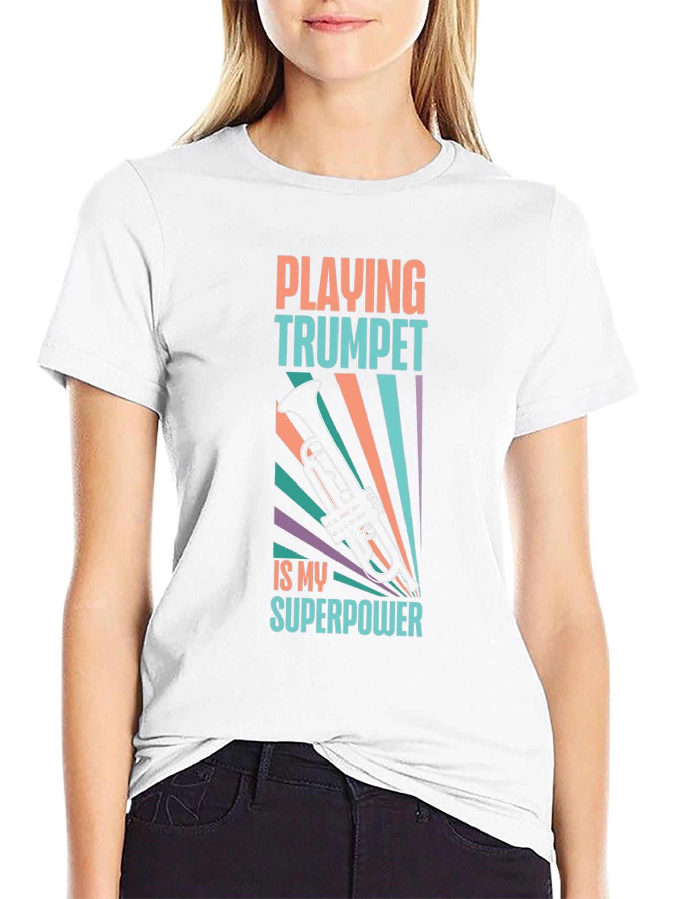 Trumpet Superpower Graphic Tee - Musicians Delight