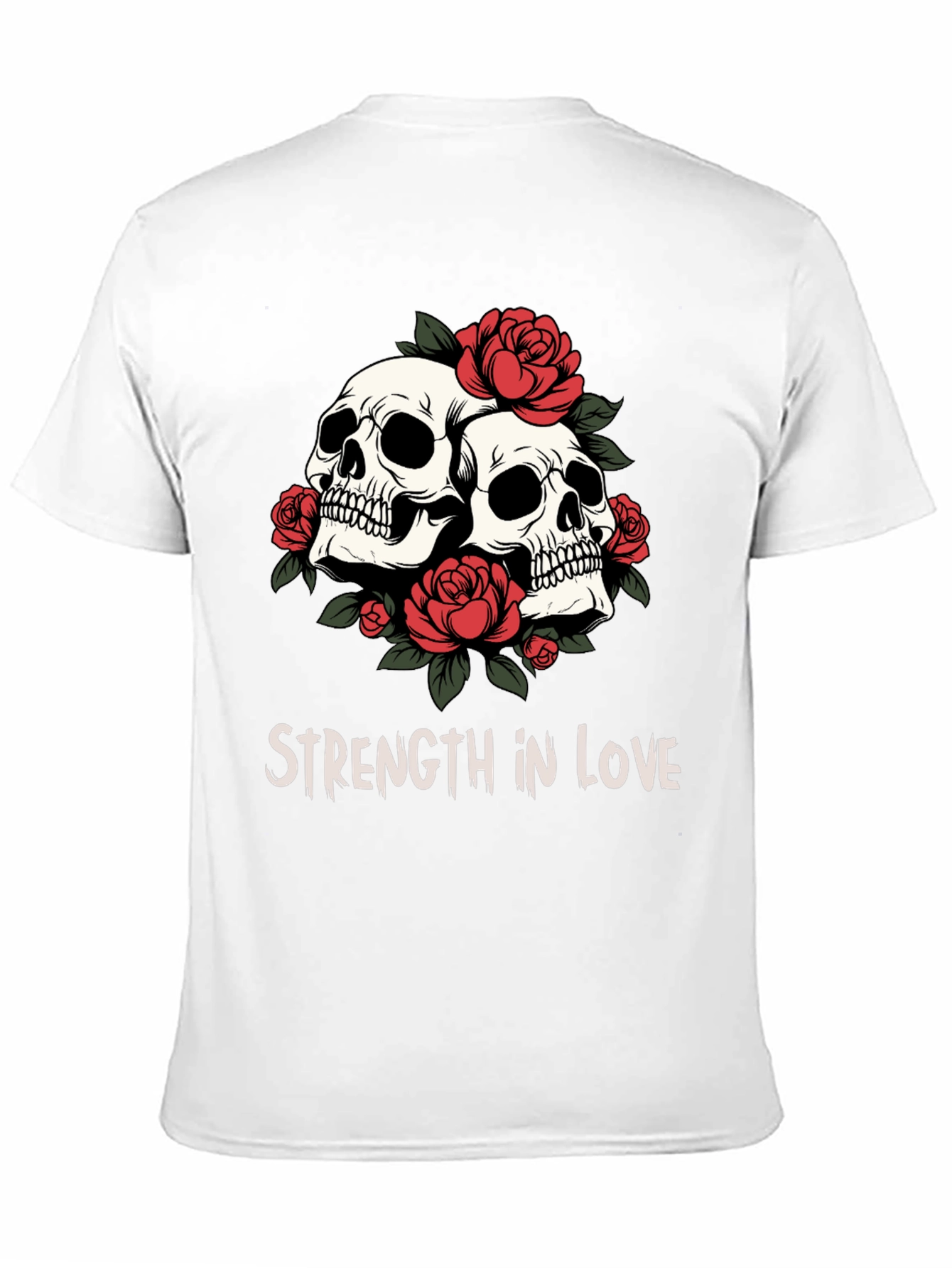 Skull & Roses Graphic Tee - Strength in Love