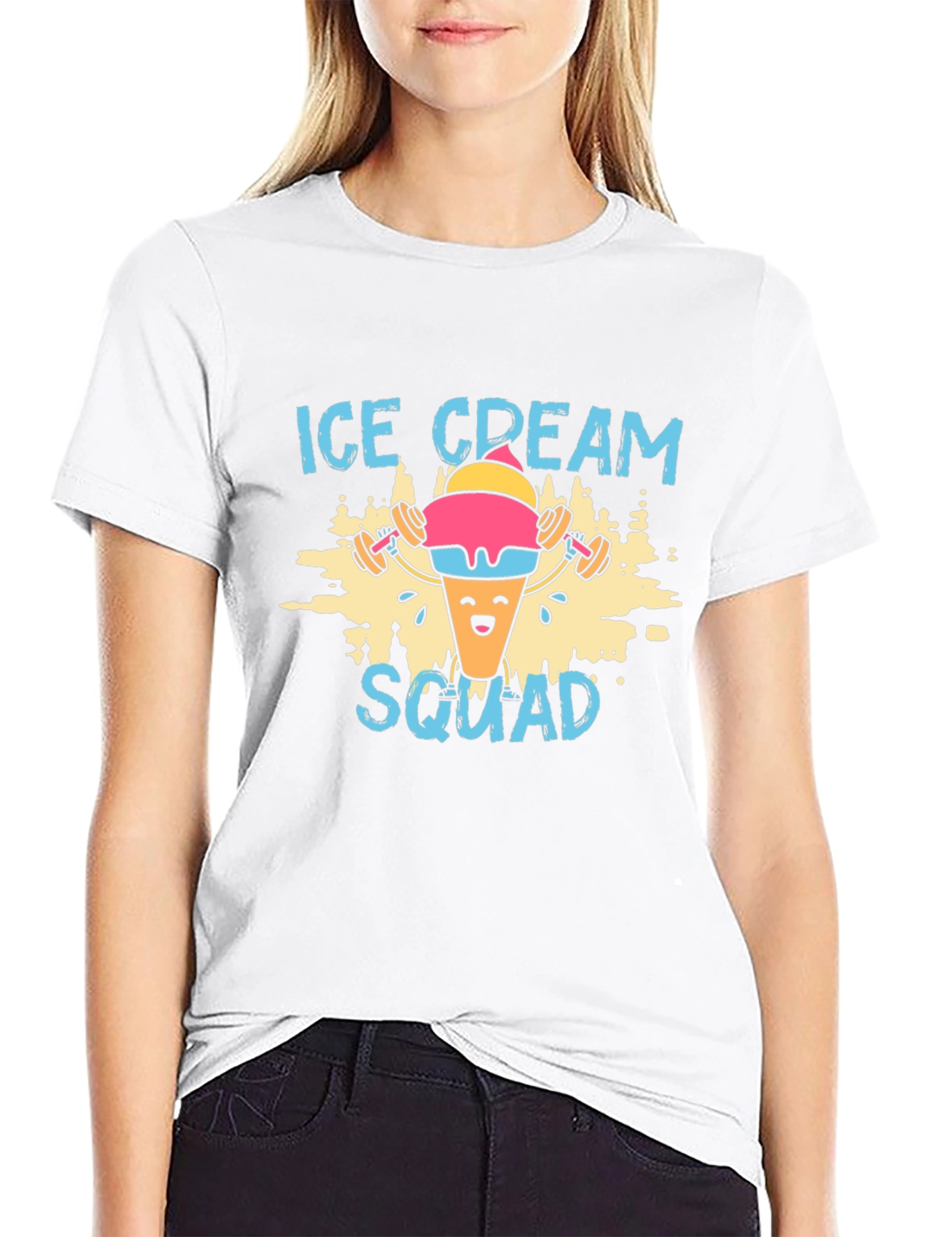 Ice Cream Squad Graphic T-Shirt - Gym Humor