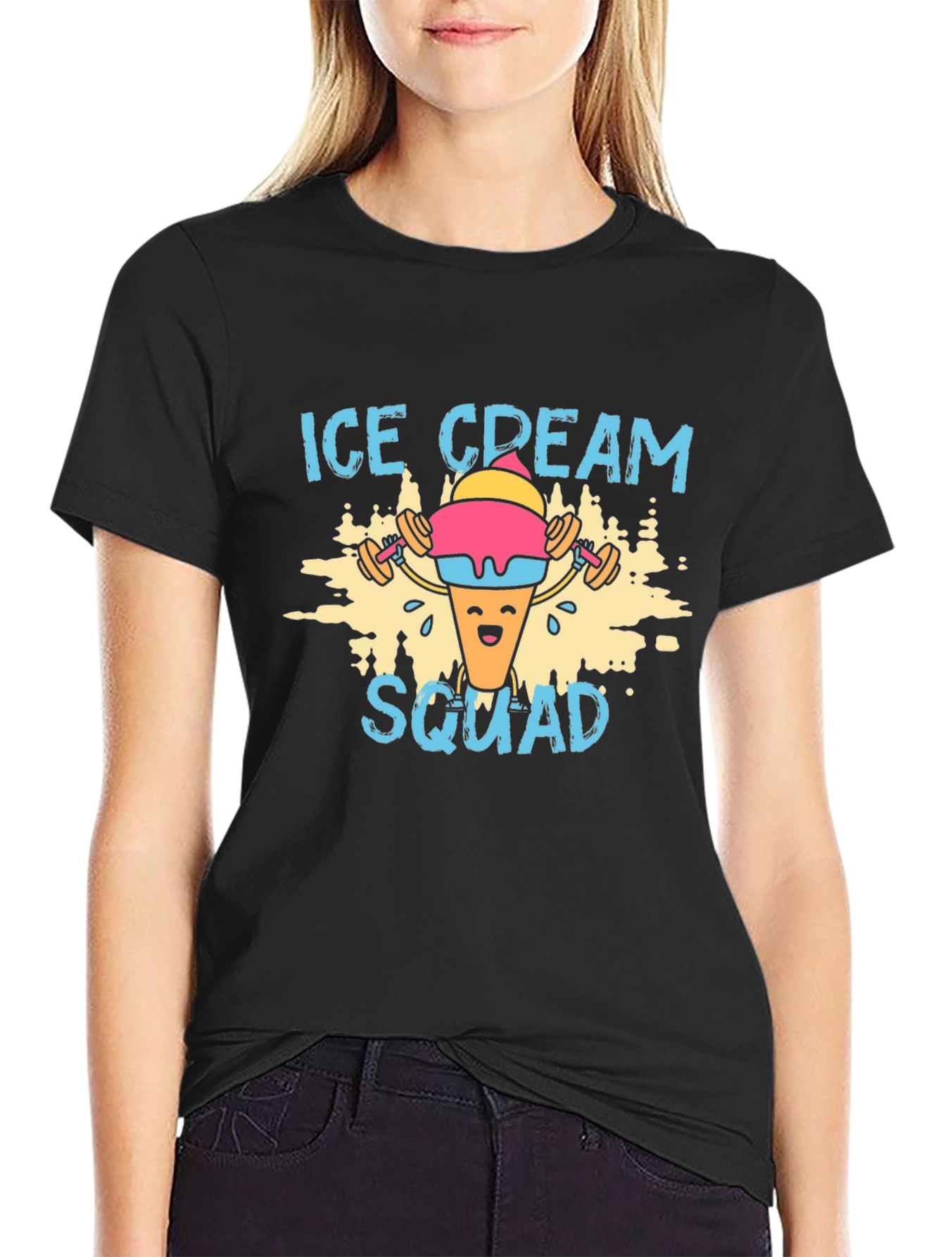 Ice Cream Squad Graphic T-Shirt - Gym Humor