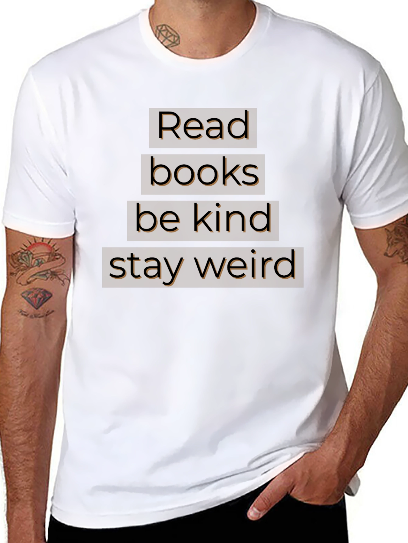 Read Books Be Kind Stay Weird T-Shirt